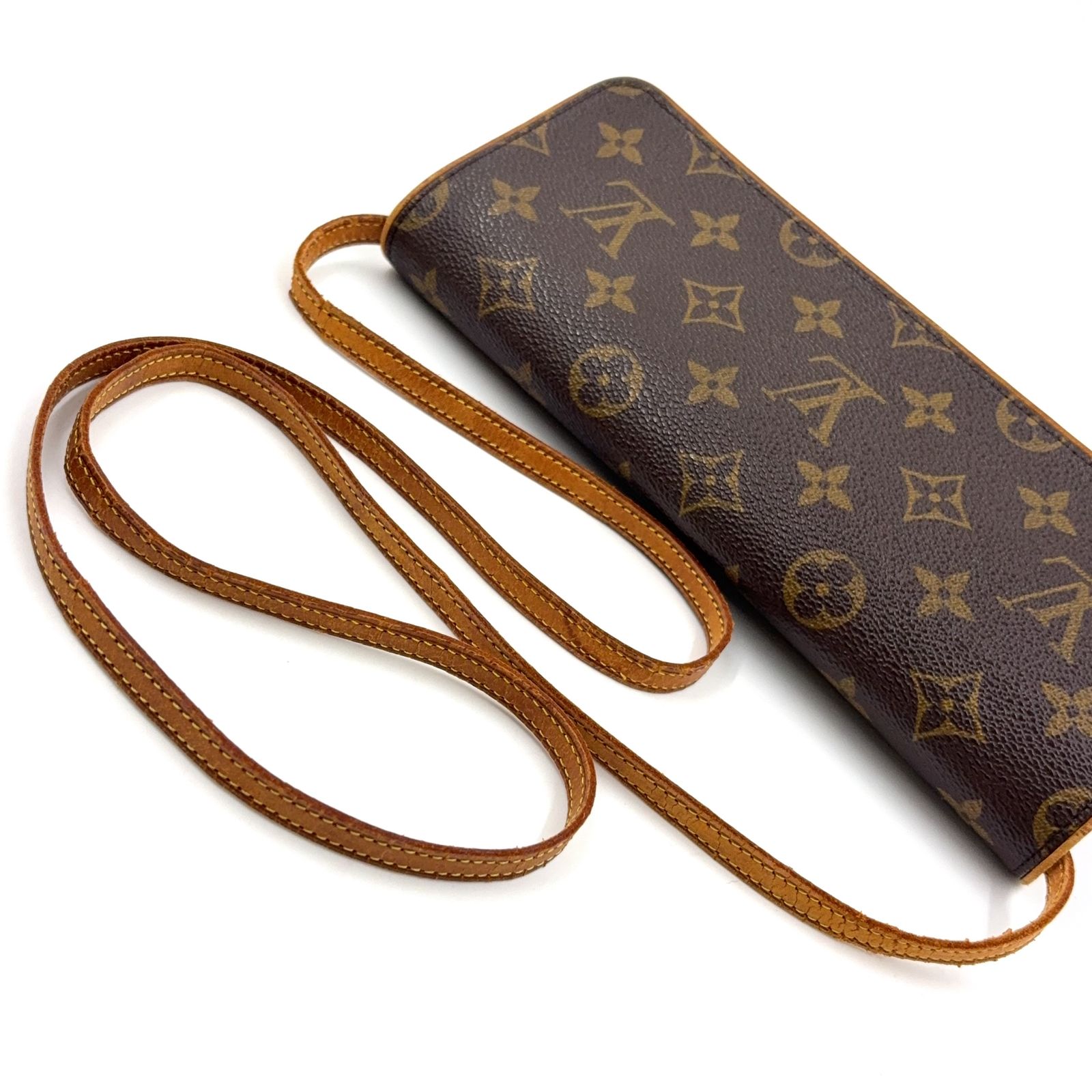 LOUIS VUITTON ポシェットツインGM モノグラム モノグラム レザー×PVC