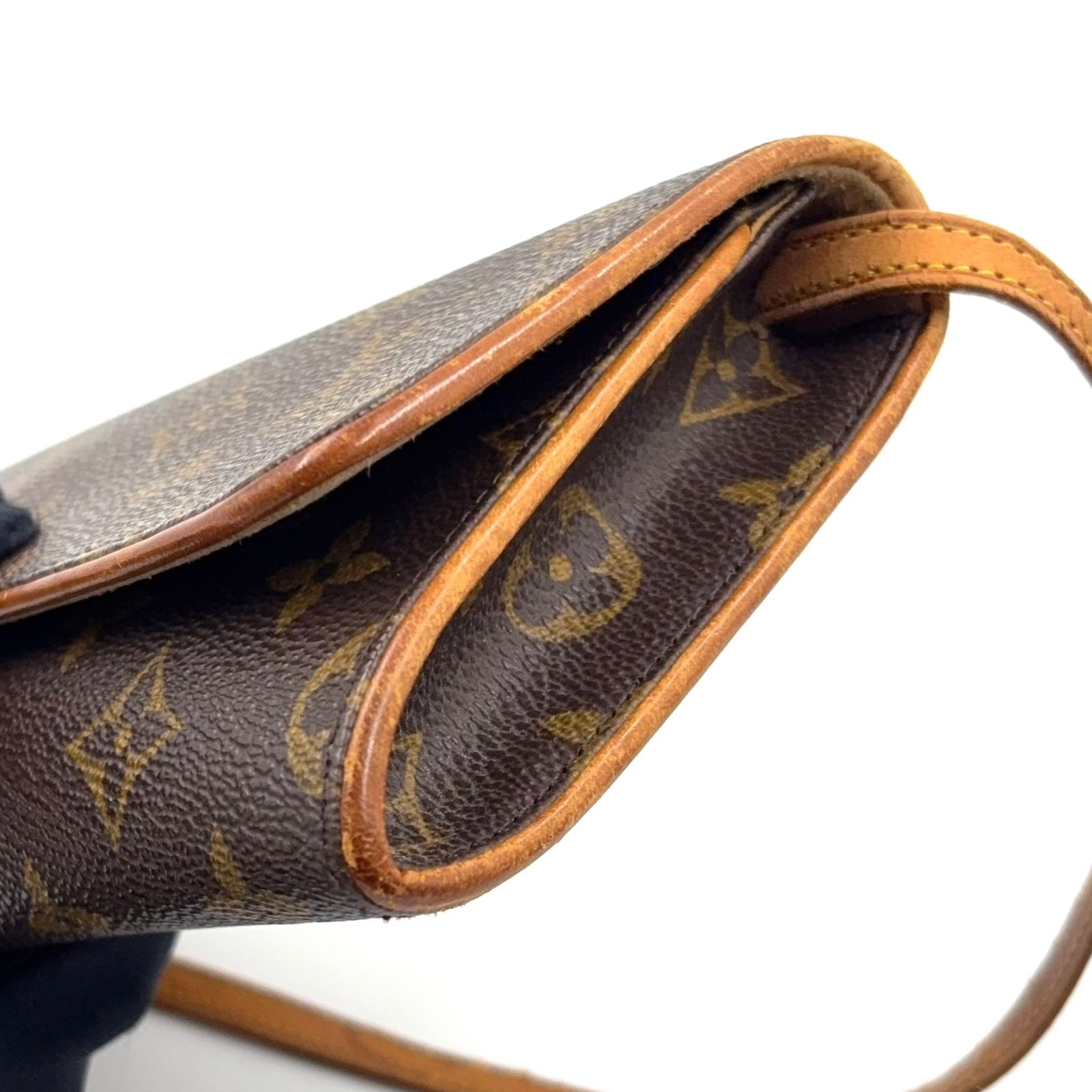 LOUIS VUITTON ポシェットツインGM モノグラム モノグラム レザー×PVC 