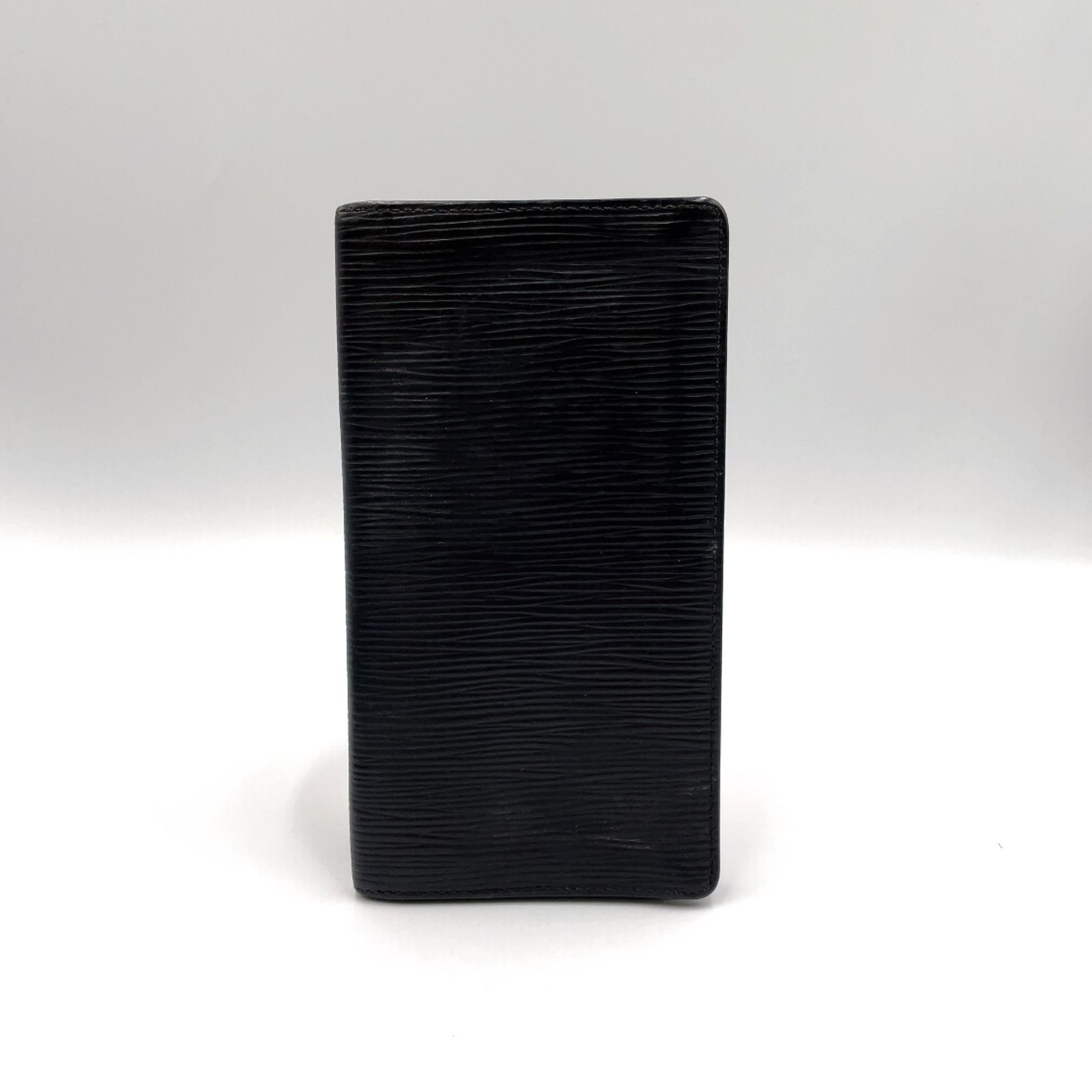 LOUIS VUITTON ポルトカルトクレディ 円 エピ エピ ノワール レザー ブラック 札入れ 二つ折り長財布 M63212