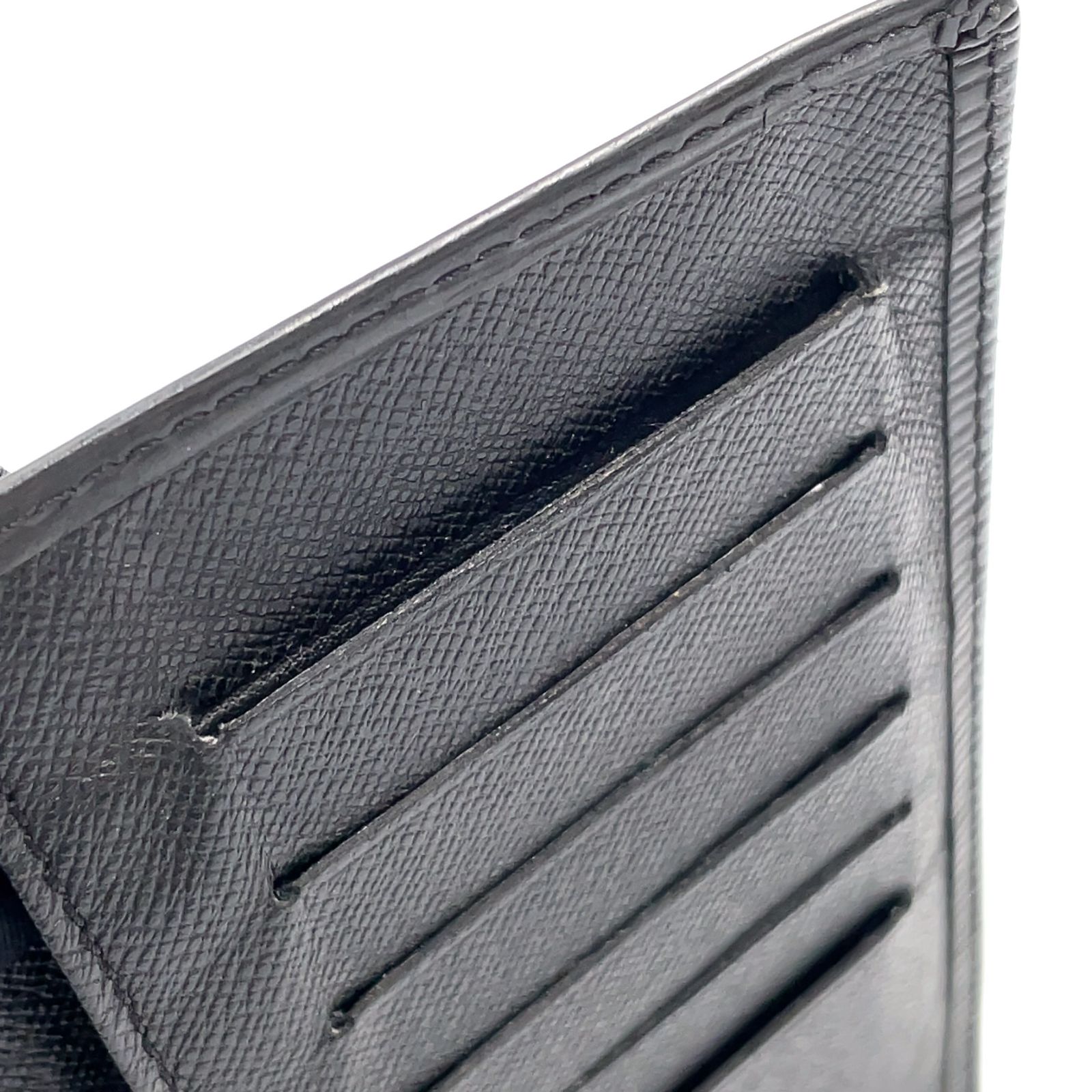 LOUIS VUITTON ポルトカルトクレディ 円 エピ エピ ノワール レザー 