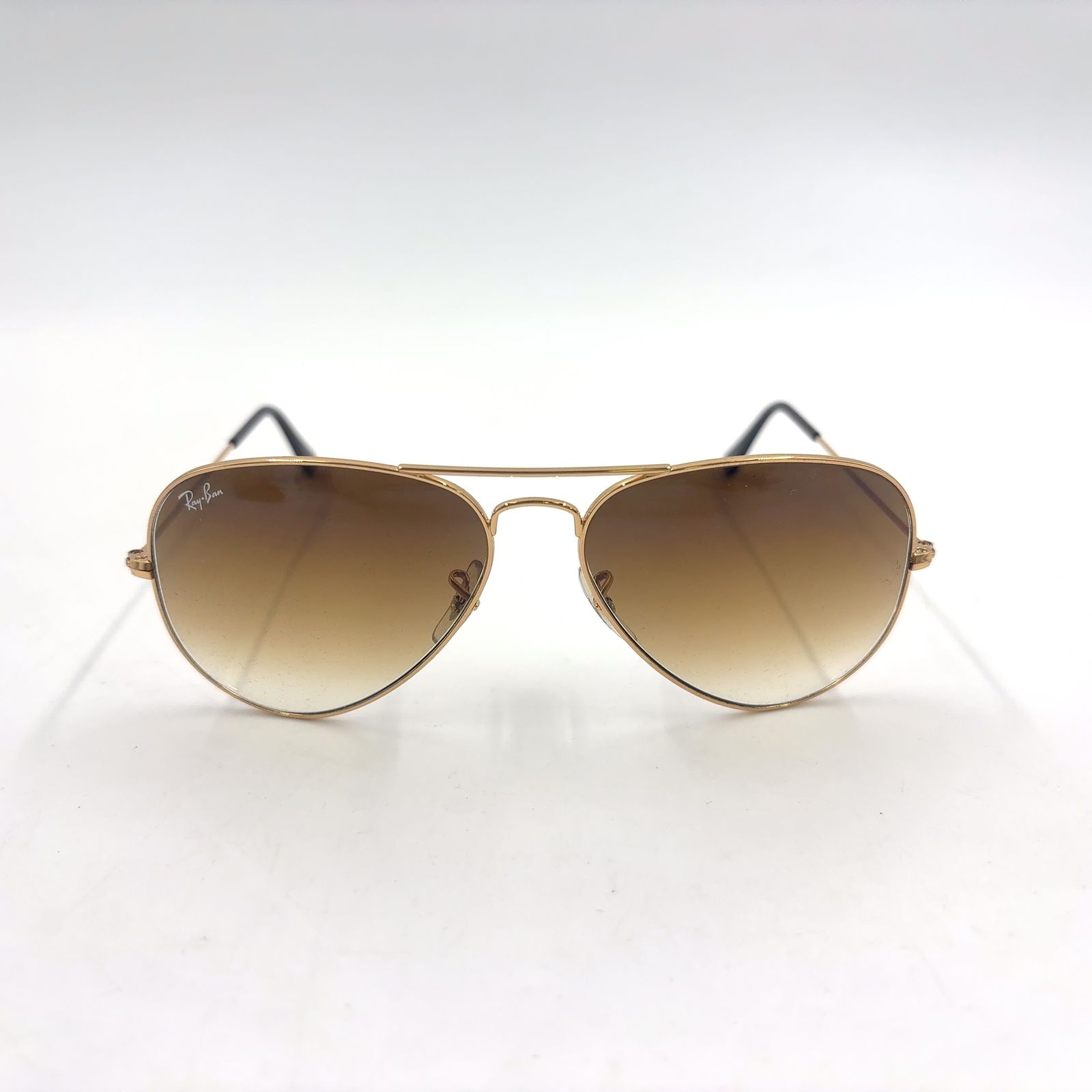 Ray-Ban アビエータークラシック アセテート×プラスチック×メタル ゴールド×ブラウン サングラス ゴールド RB3025