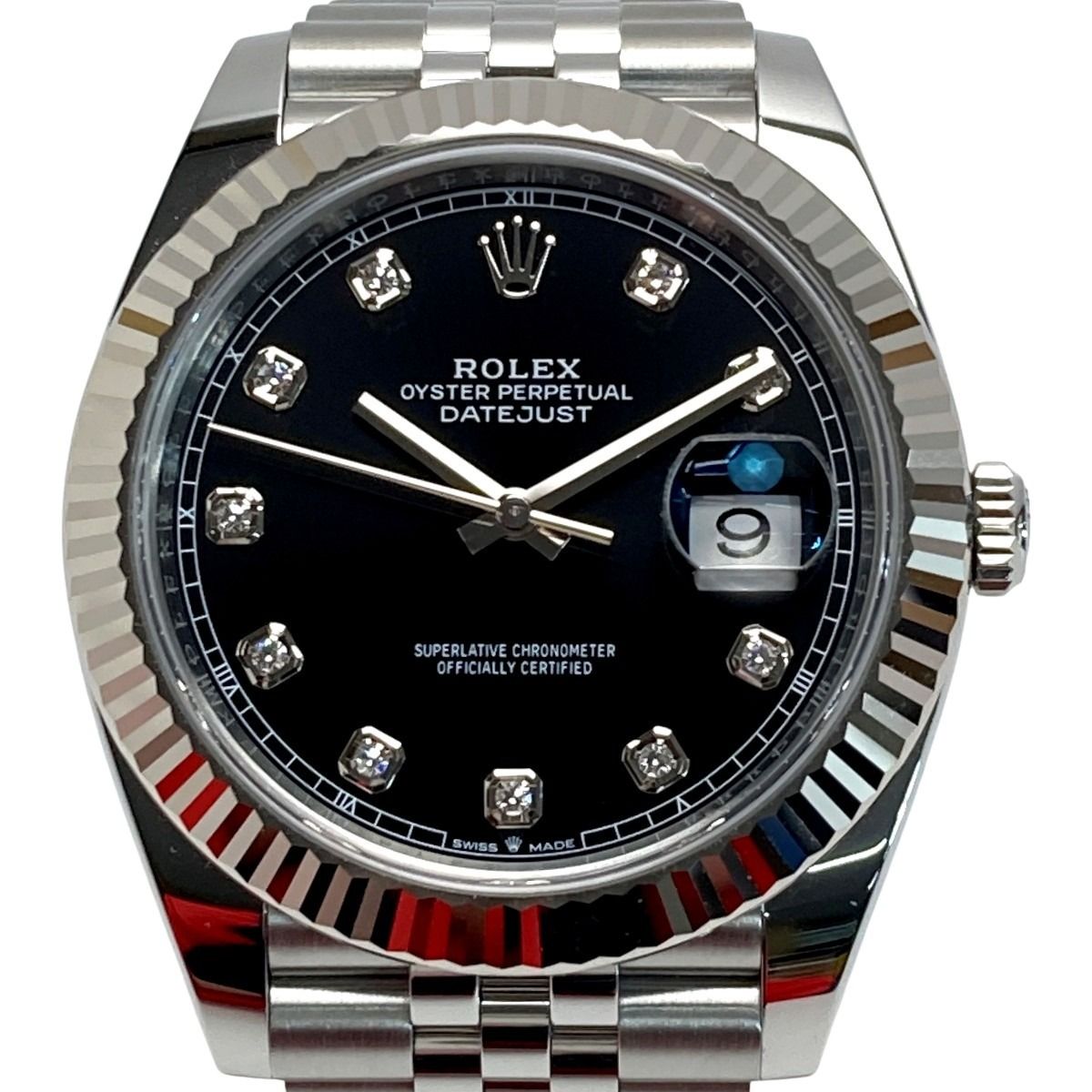 ROLEX ロレックス デイトジャスト 10Pダイヤ SS×WG 126334G 自動巻き メンズ 腕時計 箱・ギャランティ有