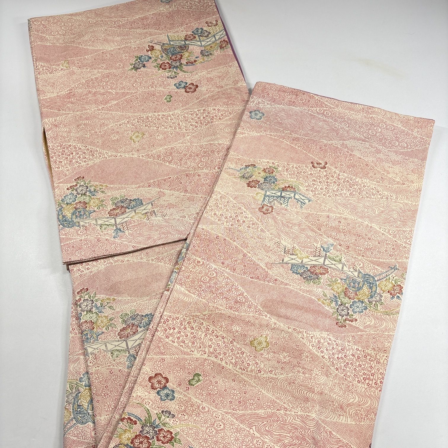 小紋 10枚 正絹 着物まとめ売り【5148】同梱購入歓迎 リメイク用