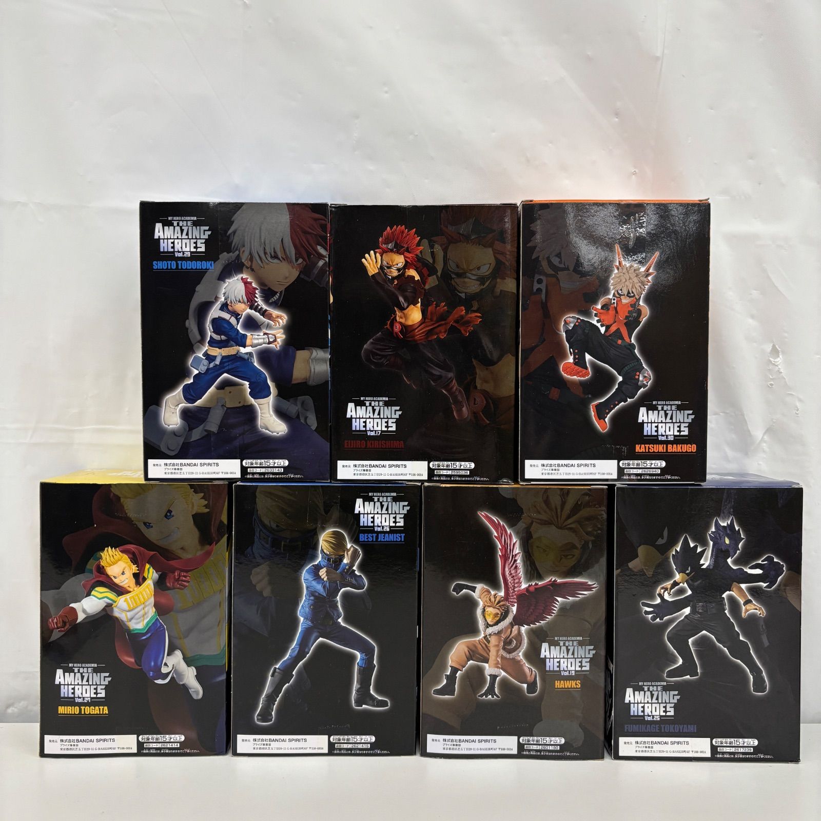 未開封 僕のヒーローアカデミア THE AMAZING HEROES フィギュア 7個 