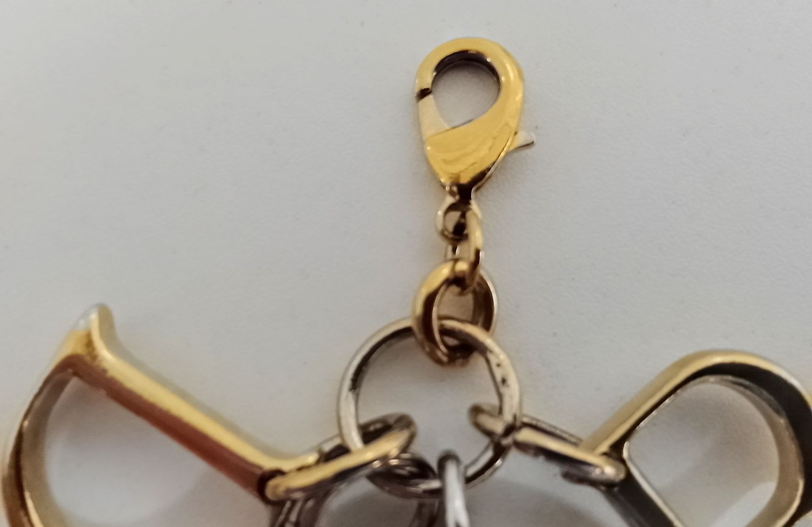 AQS31 クリスチャンディオール DIORロゴチャーム ゴールド金具