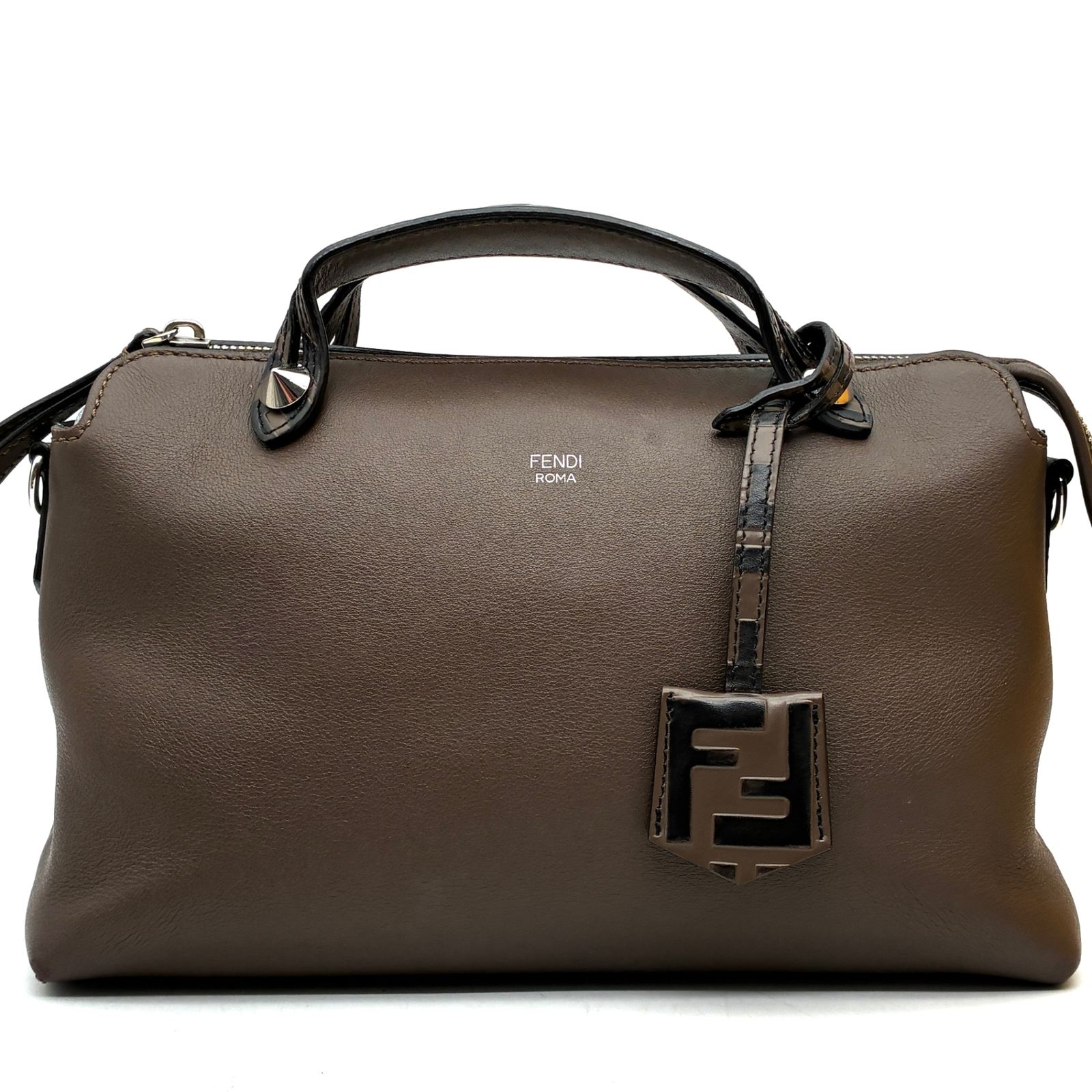 美品 フェンディ FENDI バイザウェイ ミディアム ズッカ ショルダー 