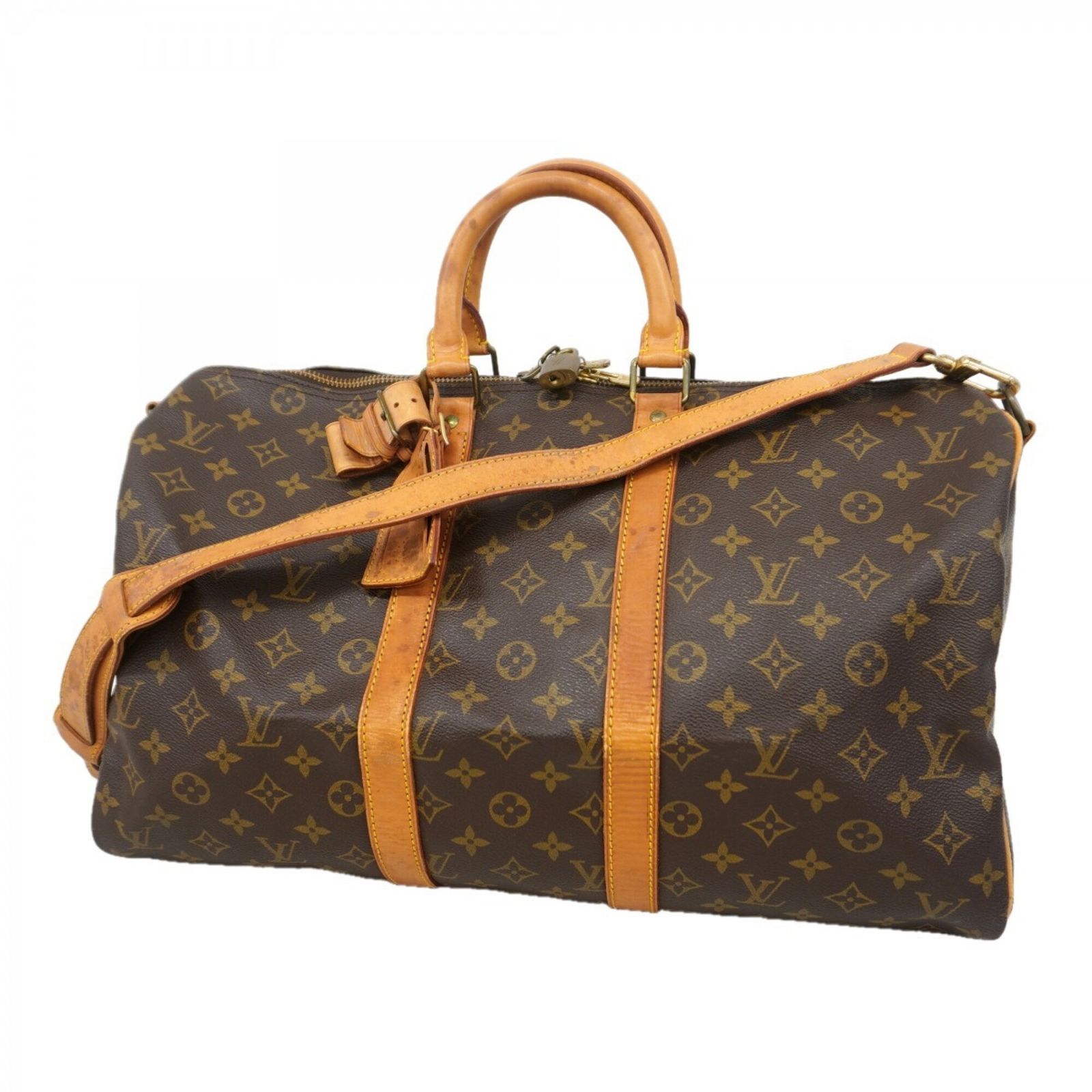 ルイ・ヴィトン(Louis Vuitton) ルイ・ヴィトン バッグ・ボストンバッグ モノグラム キーポルバンドリエール45 M41418 ブラウンメンズ レディース
