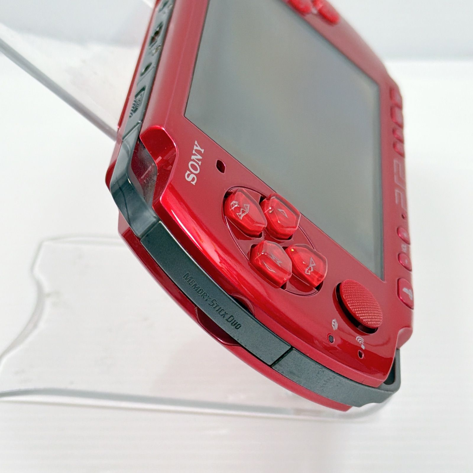 美品 PSP 3000 ラディアントレッド 遊べるセット 動作確認済み FW6.61 