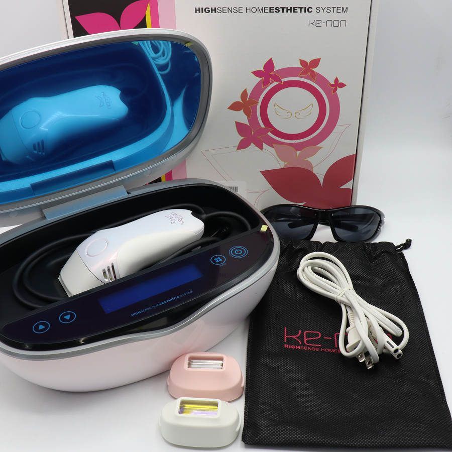 【美品】ケノン Ver.7.1 眉脱毛あり カートリッジ3点 プレミアム+スキン+ストロング 脱毛器 kenon 本体