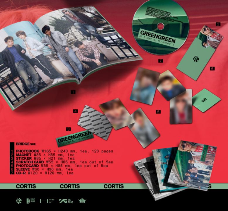 新品・未開封】CORTIS ALBUM GREENGREEN コルティス アルバム 公式 2nd