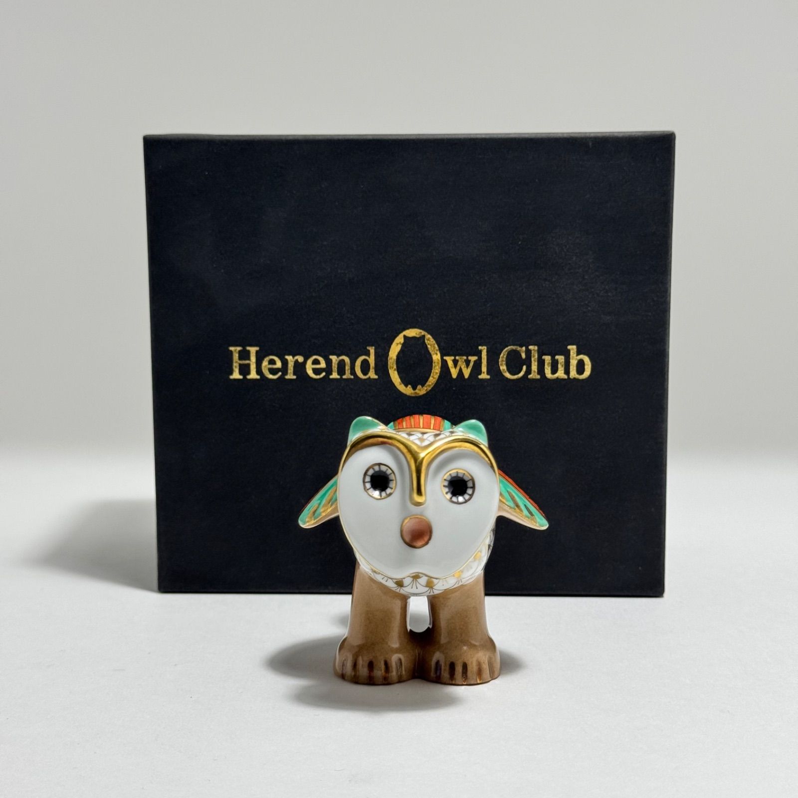Herend owl Club ヘレンド「世界のふくろう」コロンビアリバー 世界限定品！⑦