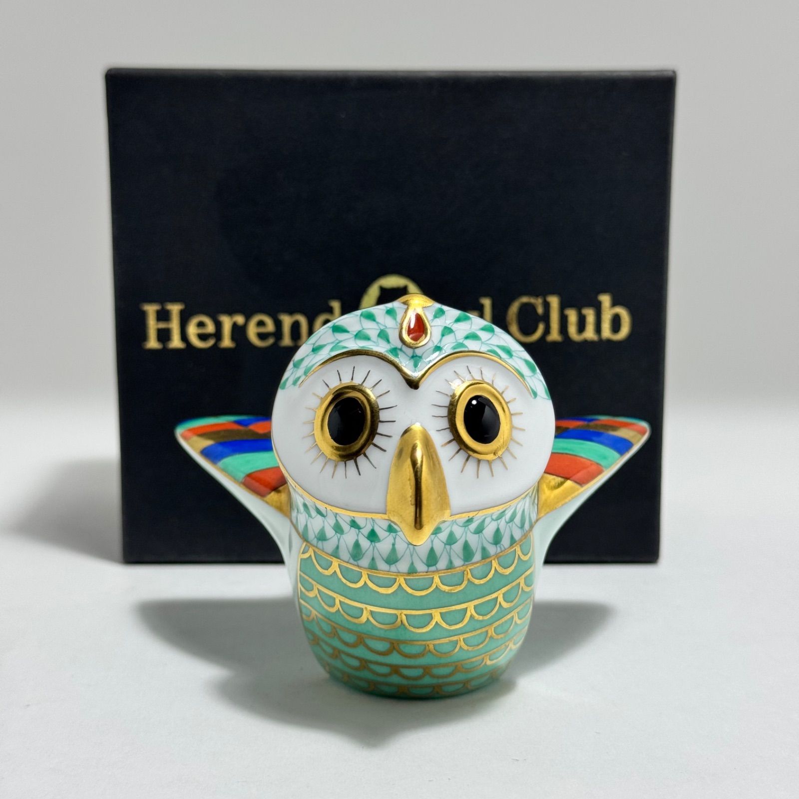 Herend Owl Club ヘレンド「世界のふくろう」インド 世界限定品！⑧