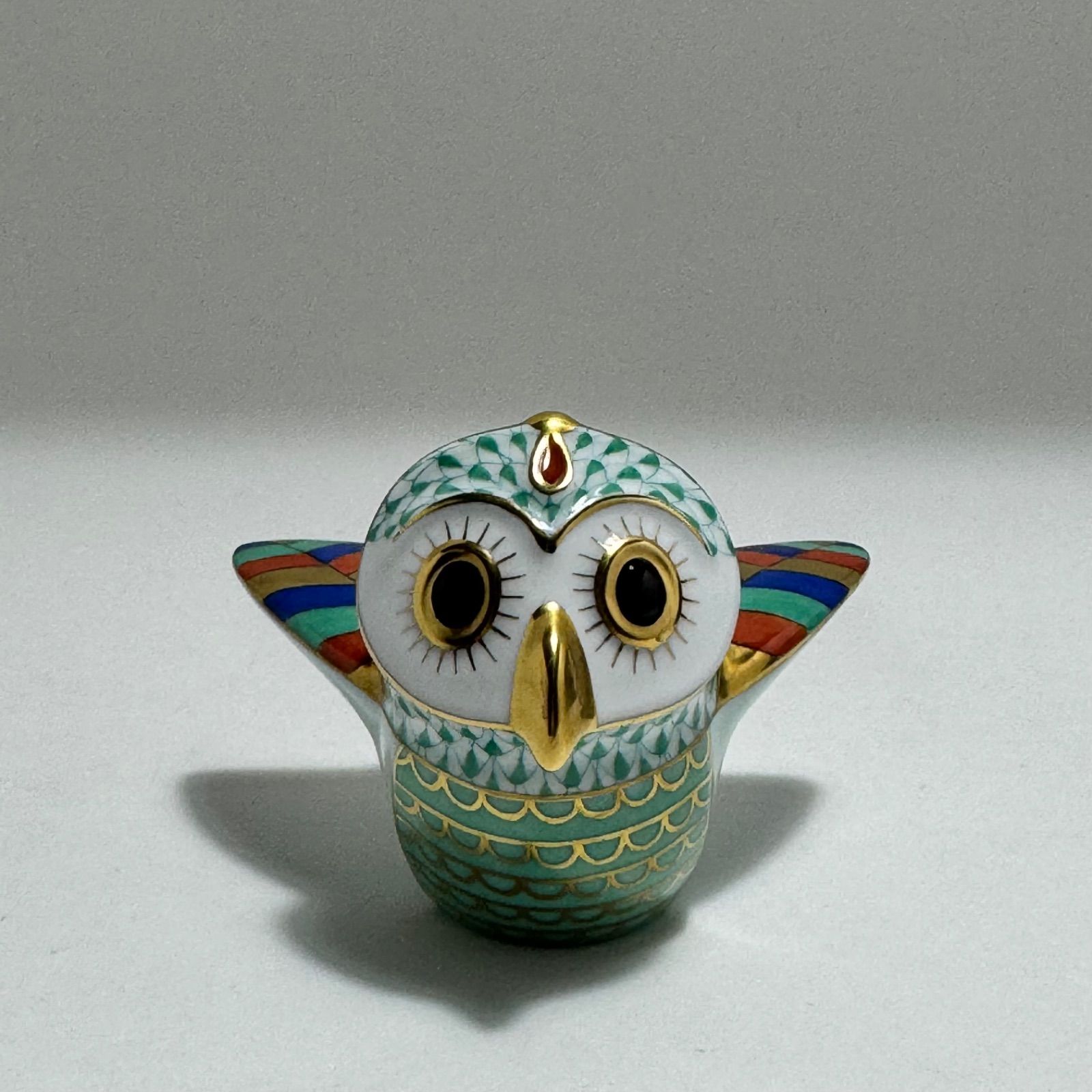 Herend Owl Club ヘレンド「世界のふくろう」インド 世界限定品！⑧