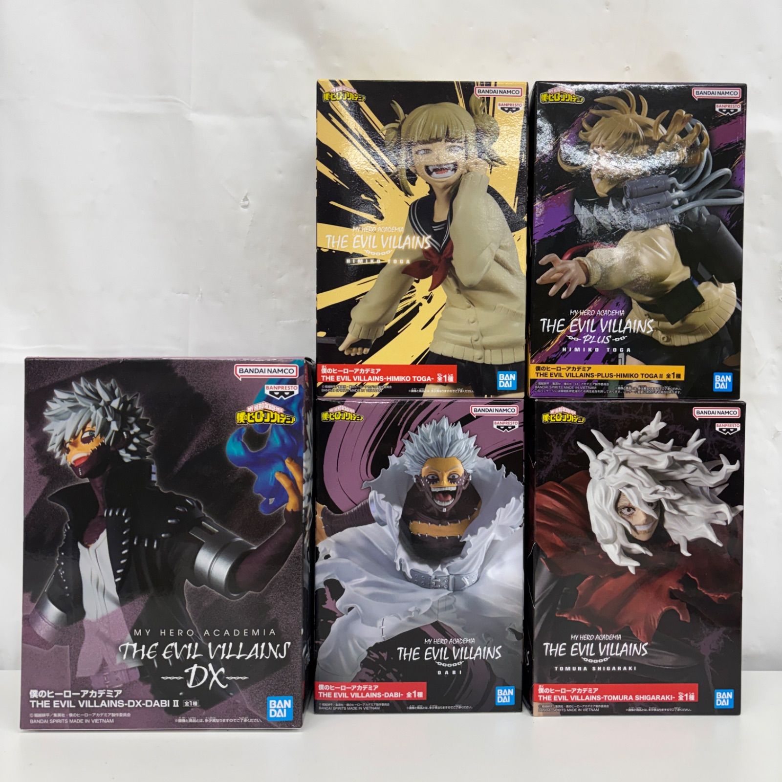 未開封 僕のヒーローアカデミア THE EVIL VILLAINS フィギュア 5個 