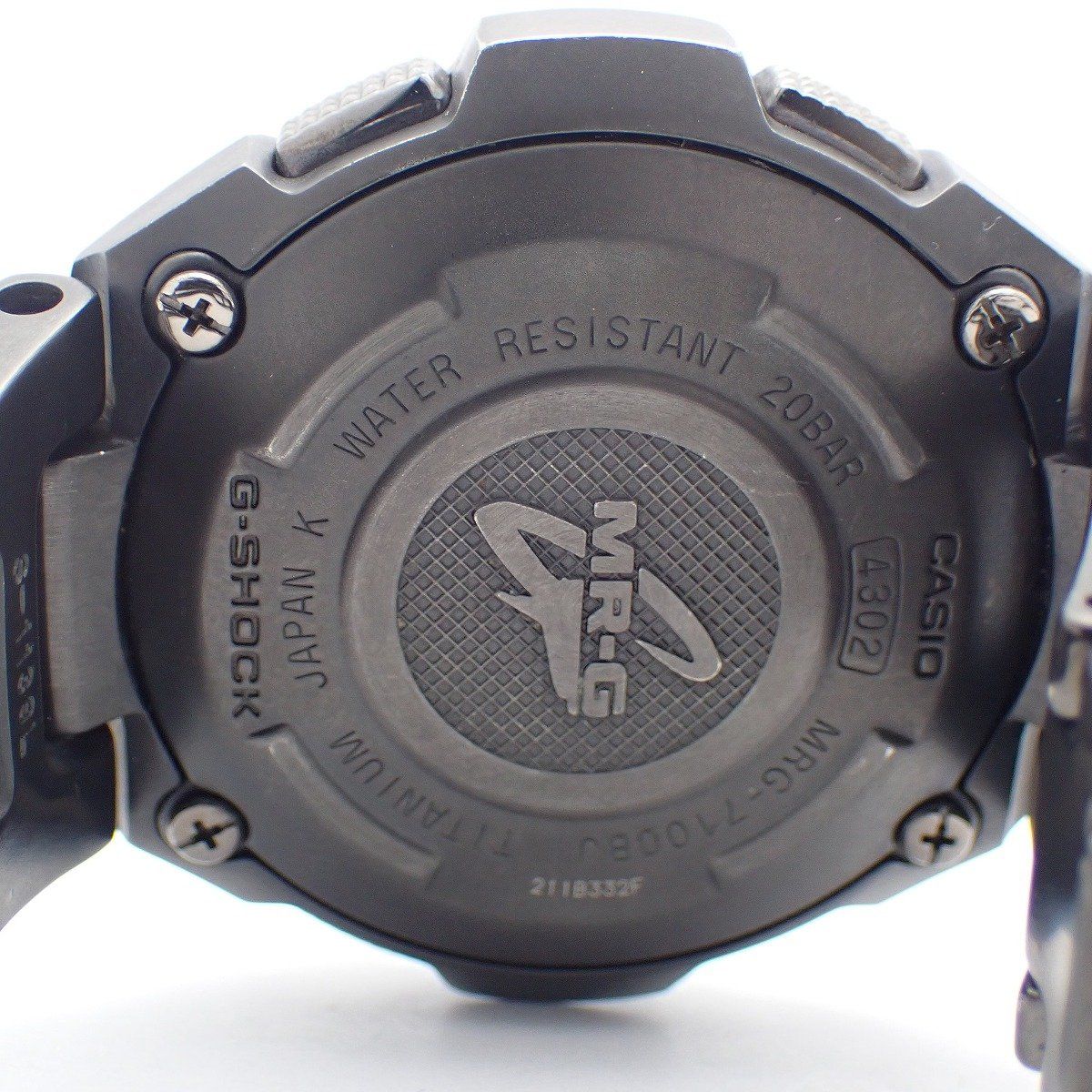 カシオ G-SHOCK MR-G ソーラー電波 フルメタルクロノグラフ チタン 
