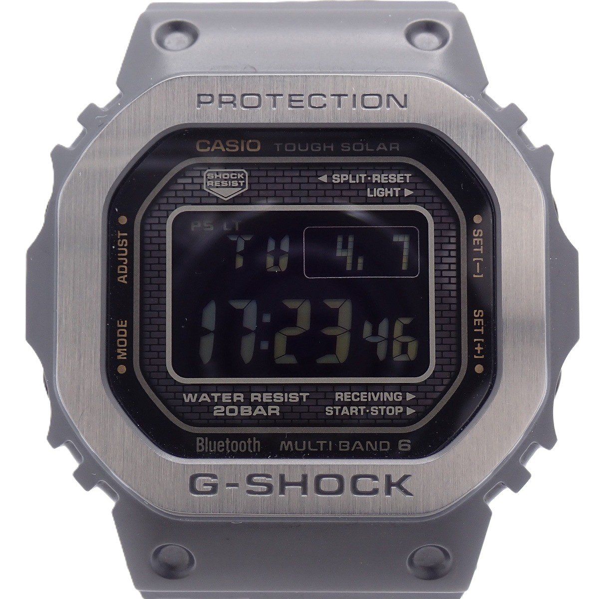 カシオ G-SHOCK フルメタル Bluetooth スマートフォンリンク ソーラー電波 マルチフィニッシュドブラック GMW-B5000MB-1JF【いおき質店】
