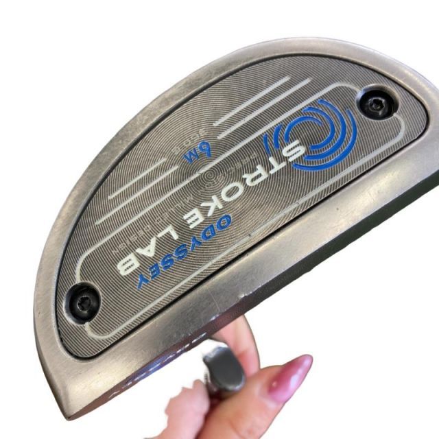 【中古】 オデッセイ STROKE LAB #6M 34インチ パター PT スチール (フレックスその他) メンズ 男性用 右利き 右用 Dランク ゴルフクラブ