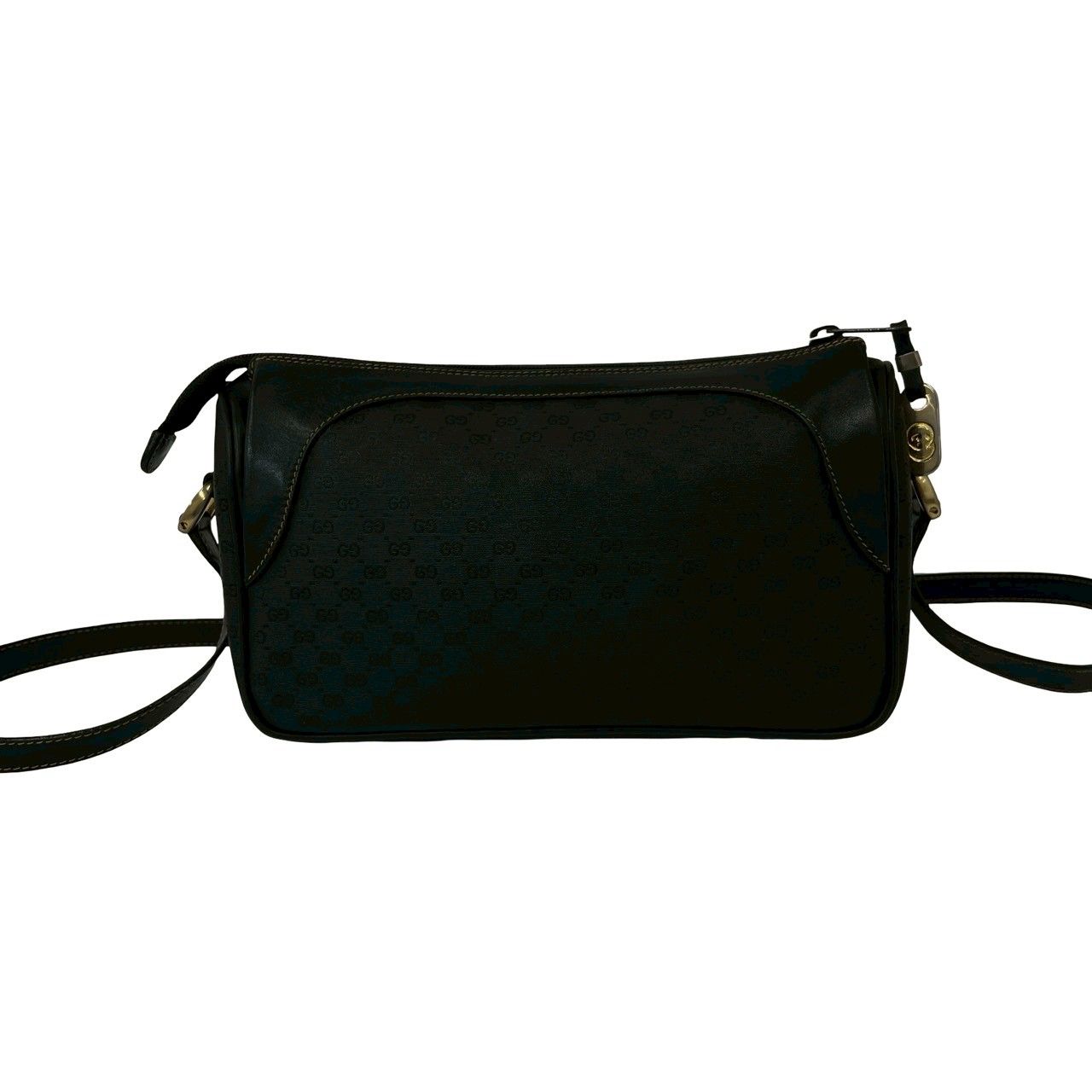 極 美品 GUCCI グッチ オールドグッチ ヴィンテージ マイクロGG ロゴ