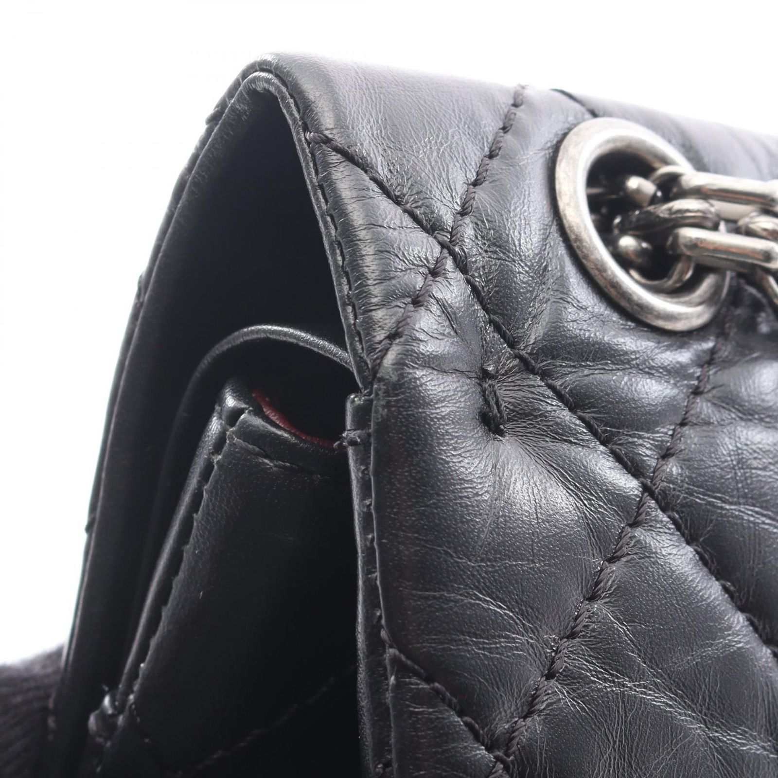 シャネル CHANEL ショルダーバッグ 2.55 マトラッセ Wフラップ 