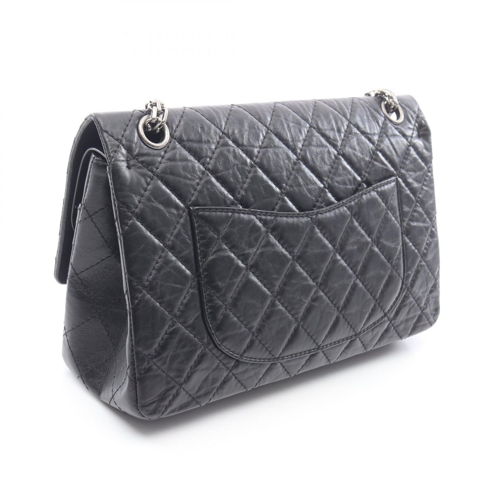 シャネル CHANEL ショルダーバッグ 2.55 マトラッセ Wフラップ 