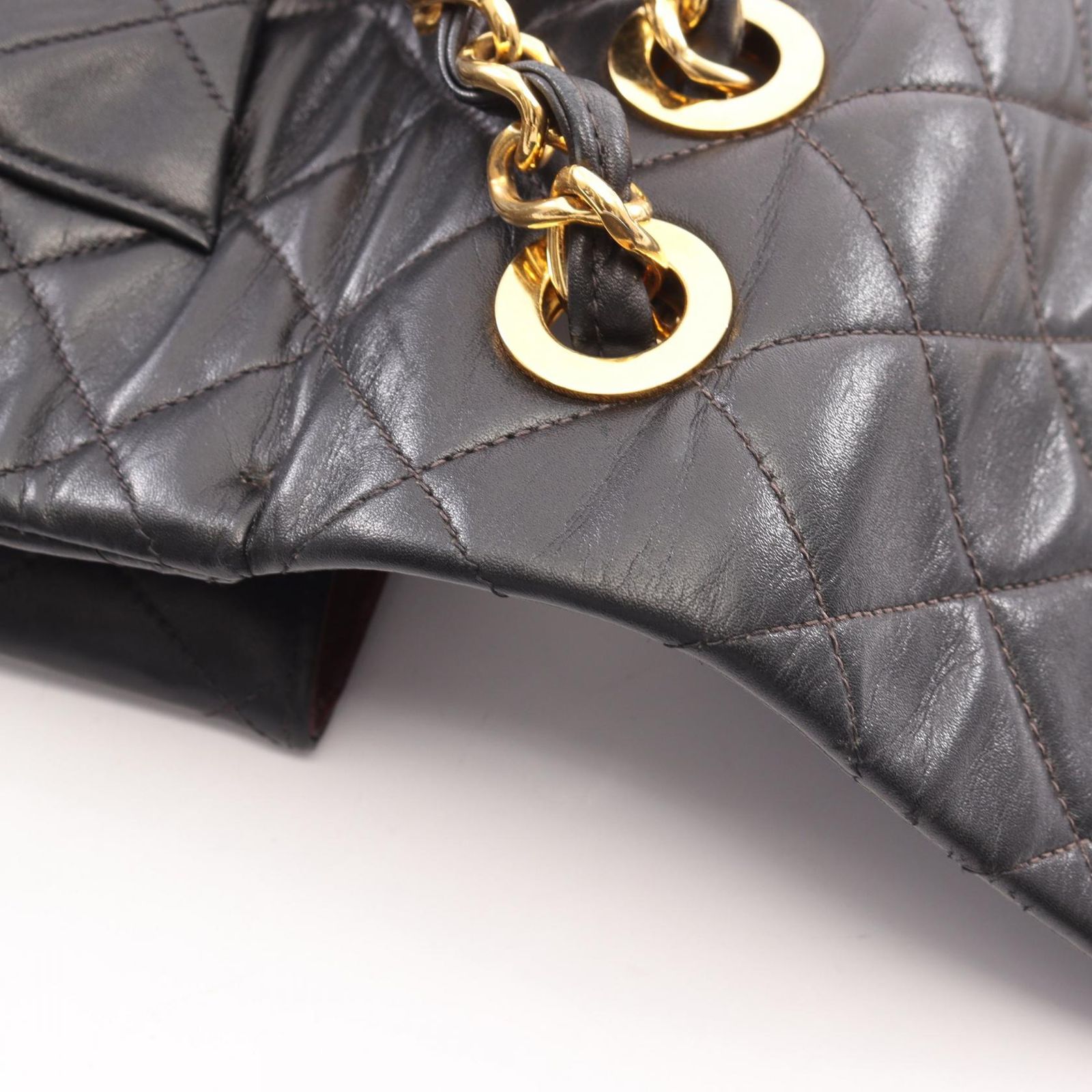 シャネル CHANEL ショルダーバッグ デカマトラッセ34 ブラック