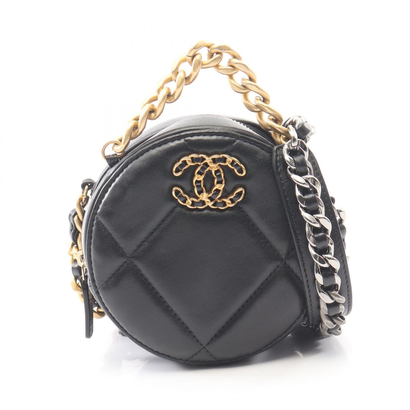 シャネル CHANEL ショルダーバッグ シャネル19 マトラッセ コンビ金具 