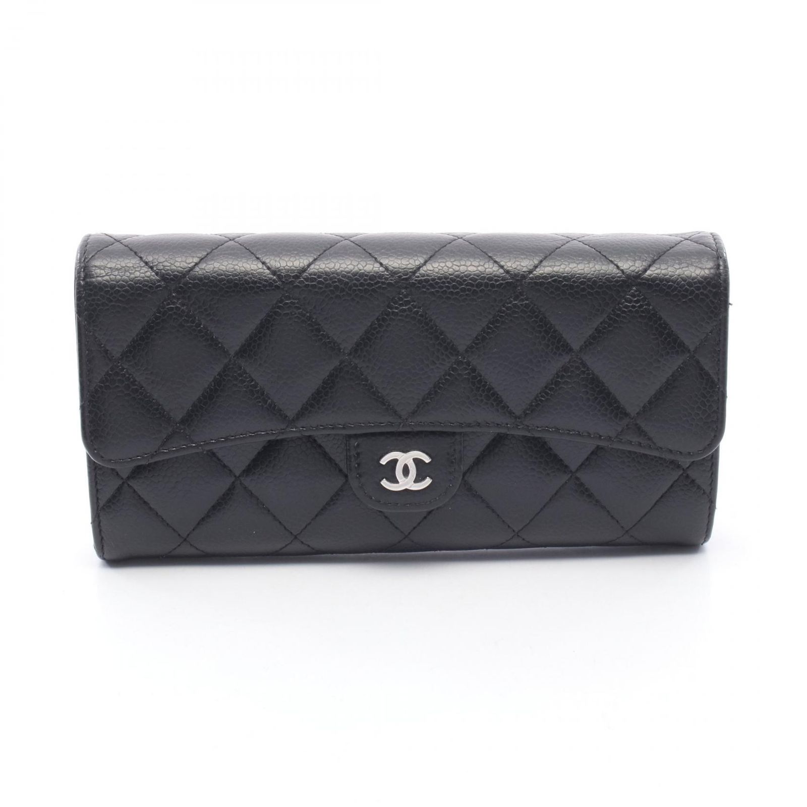 シャネル CHANEL 二つ折り長財布 クラシック ロング フラップ 