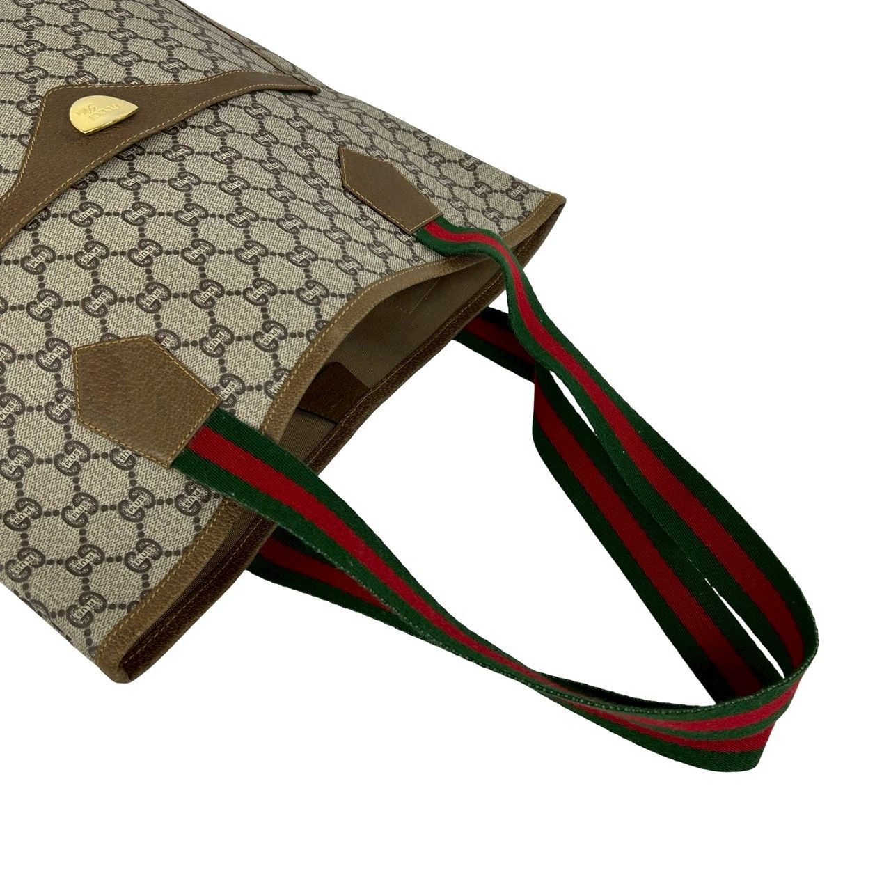 Gucci ビンテージ　トートバッグ ほぼ未使用 GUCCI グッチ オールドグッチ ヴィンテージ シェリーライン