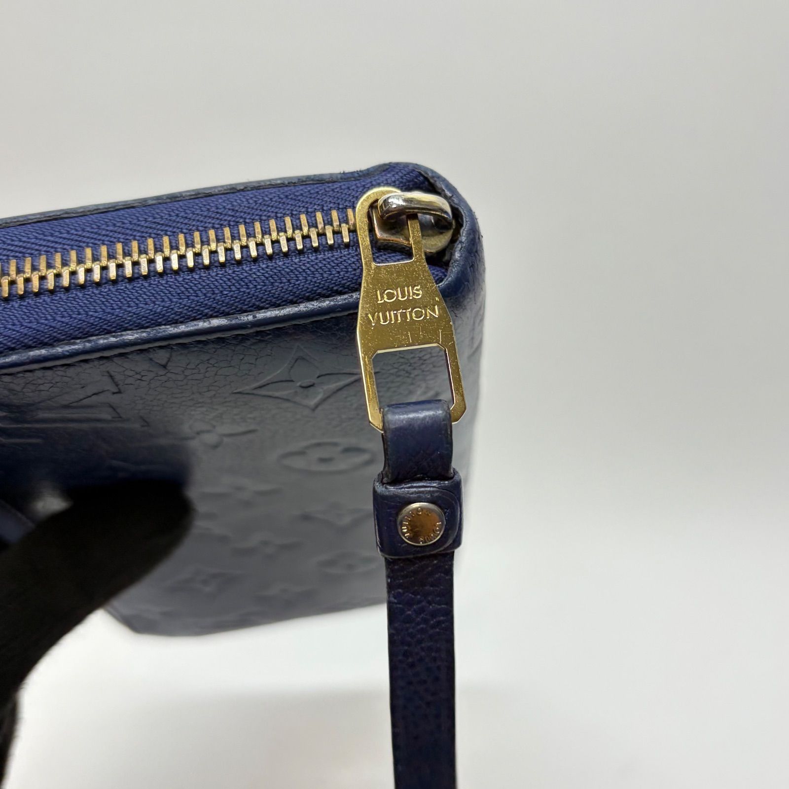4192 LOUIS VUITTON ルイヴィトン 長財布 モノグラム アンプラント ブルー系 ラウンドファスナー