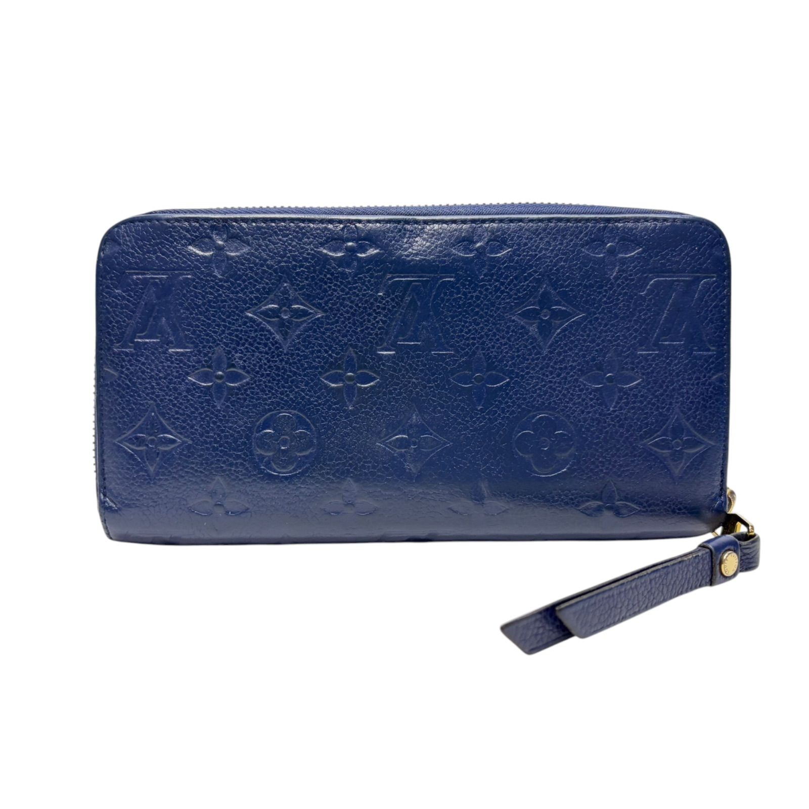 4192 LOUIS VUITTON ルイヴィトン 長財布 モノグラム アンプラント ブルー系 ラウンドファスナー