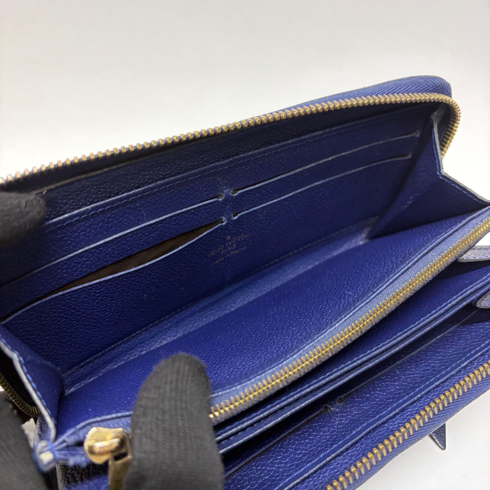 4192 LOUIS VUITTON ルイヴィトン 長財布 モノグラム アンプラント ブルー系 ラウンドファスナー