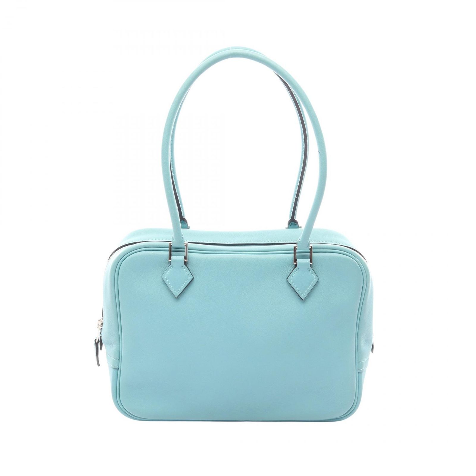 エルメス HERMES ハンドバッグ ミニプリュム20 ブルーアトール ブルー 