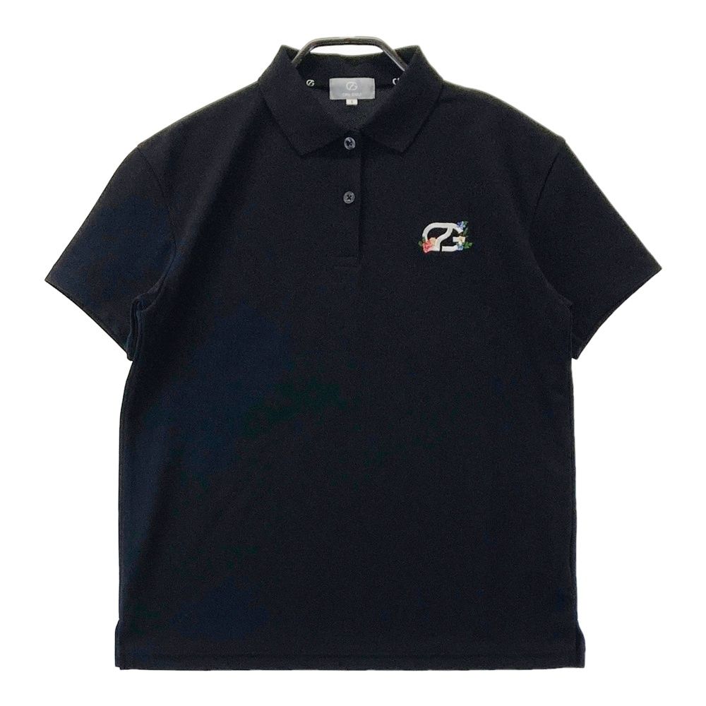 サイズ：1 CPG GOLF シーピージーゴルフ 1109-25111 半袖ポロシャツ ブラック系 [240101675812] ゴルフウェア レディース ストスト