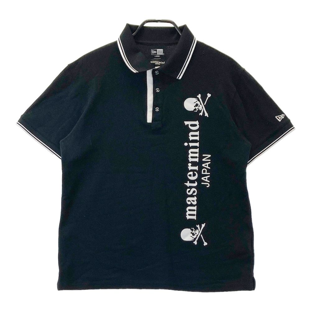 サイズ：LARGE NEW ERA ニューエラ ×MASTERMIND JAPAN 2025年モデル 半袖ポロシャツ スカル ブラック系 [240101680282] ゴルフウェア メンズ ストスト 7,207円