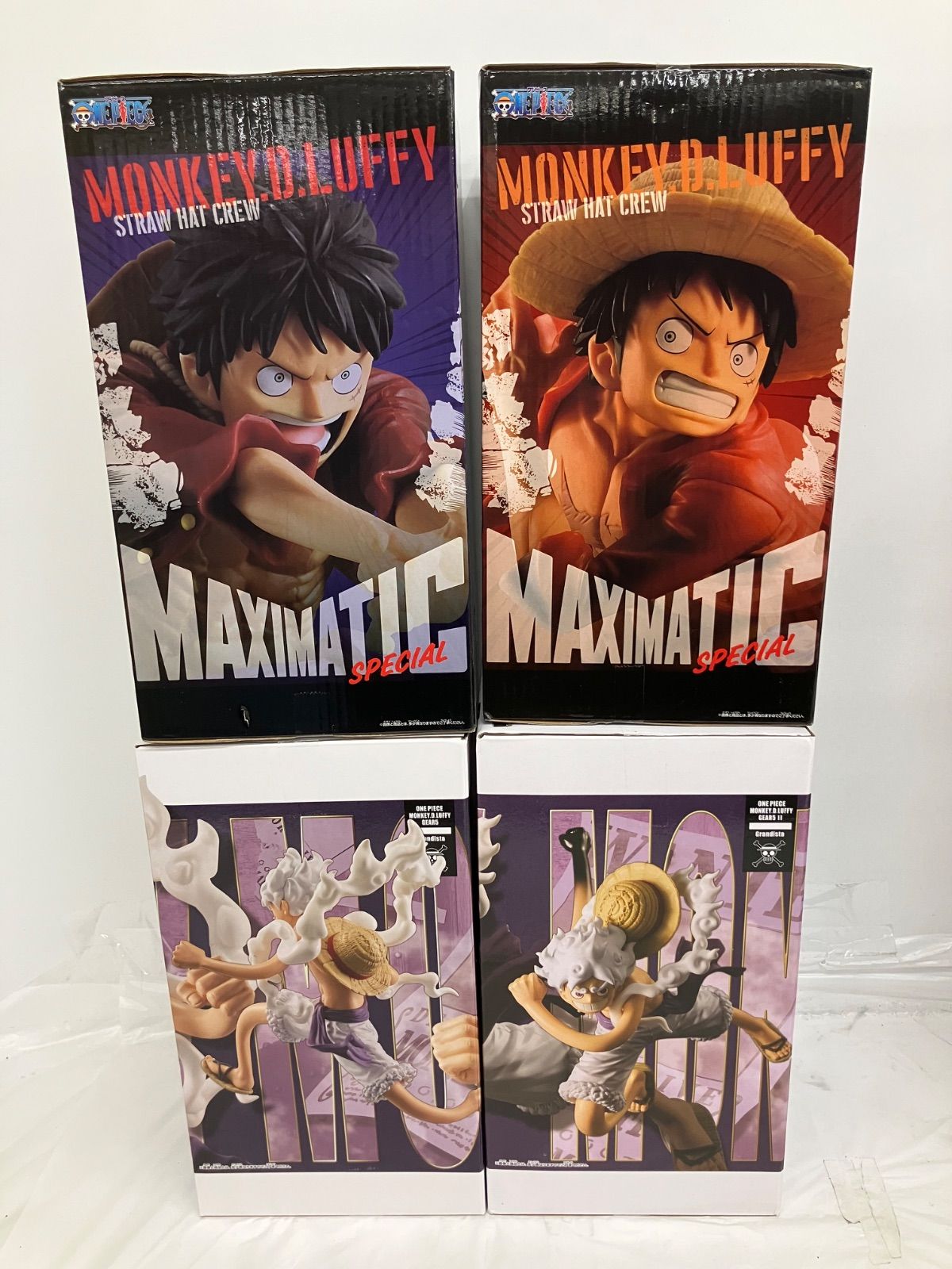 未開封 ワンピース Grandista MAXIMATIC モンキー・D・ルフィ 各種4個 