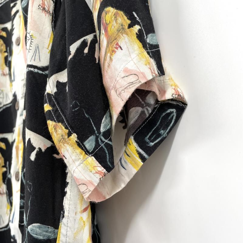 【中古】WACKO×MARIAJEAN-MICHEL BASQUIAT アロハシャツ サイズL ワコマリア×ジャンミシェルバスキア[17][240017767799] 中古】WACKO×MARIAJEAN-MICHEL BASQUIAT アロハシャツ サイズL