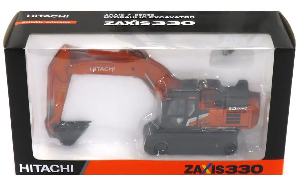 【中古】ミニカー HITACHI ZAXIS330(オレンジ×ブラック)