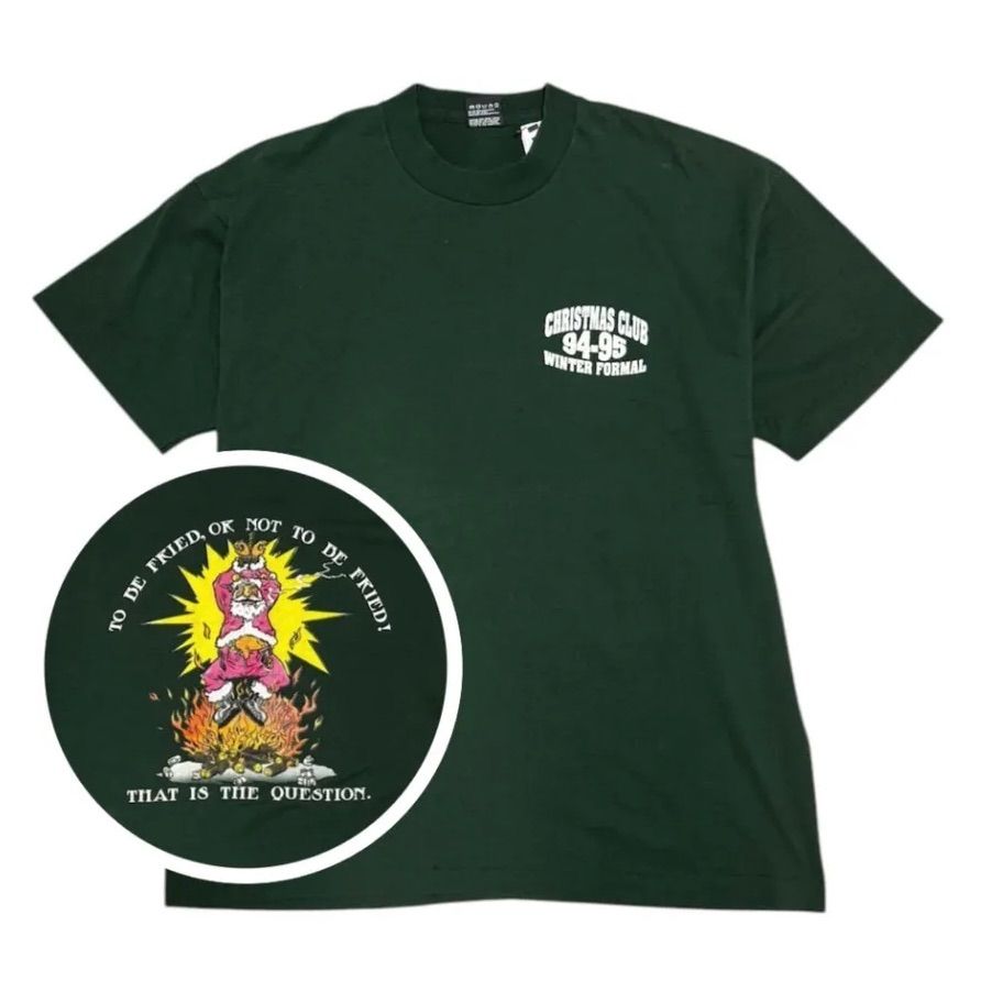 90's フルーツオブザルーム CHRISTMAS CLUB Tシャツ