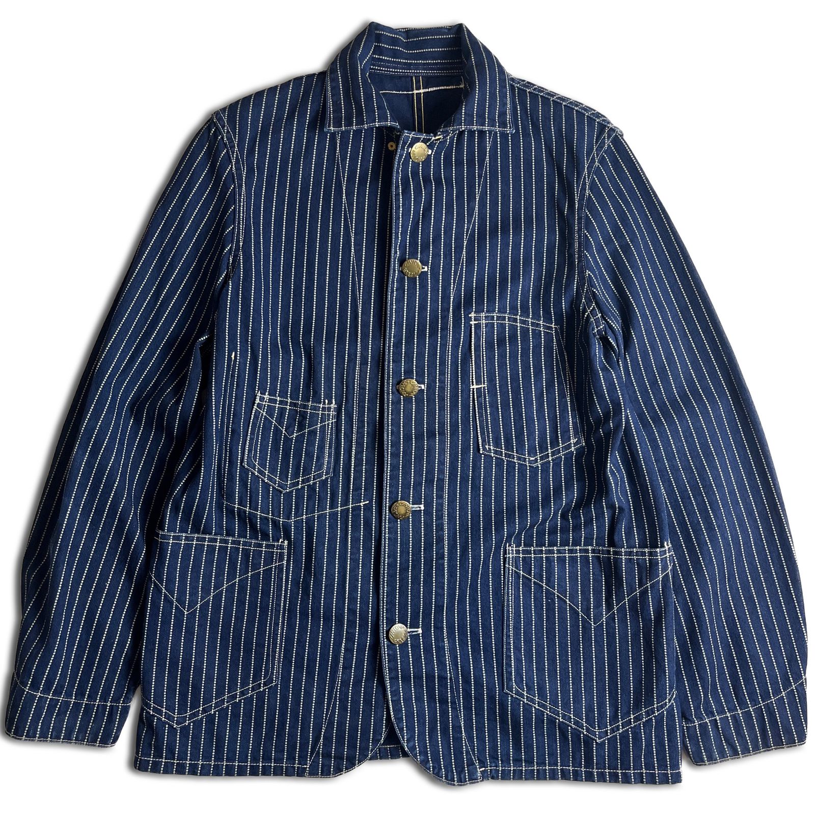 FREEWHEELERS コンダクタージャケット ウォバッシュストライプ フリー