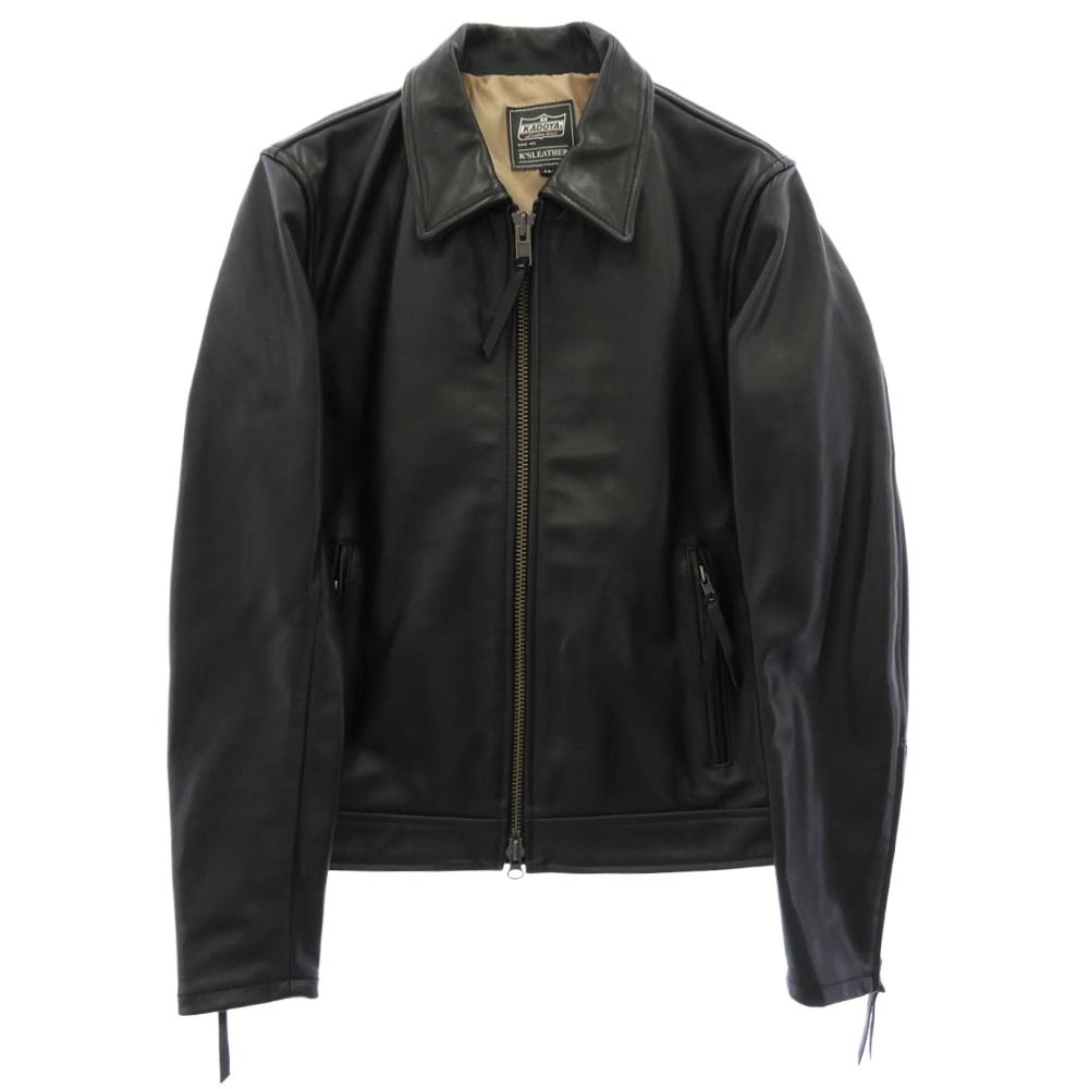 KADOYA カドヤ LHSTCR シングル ライダース レザー ジャケット ブラック系 XL【中古】
