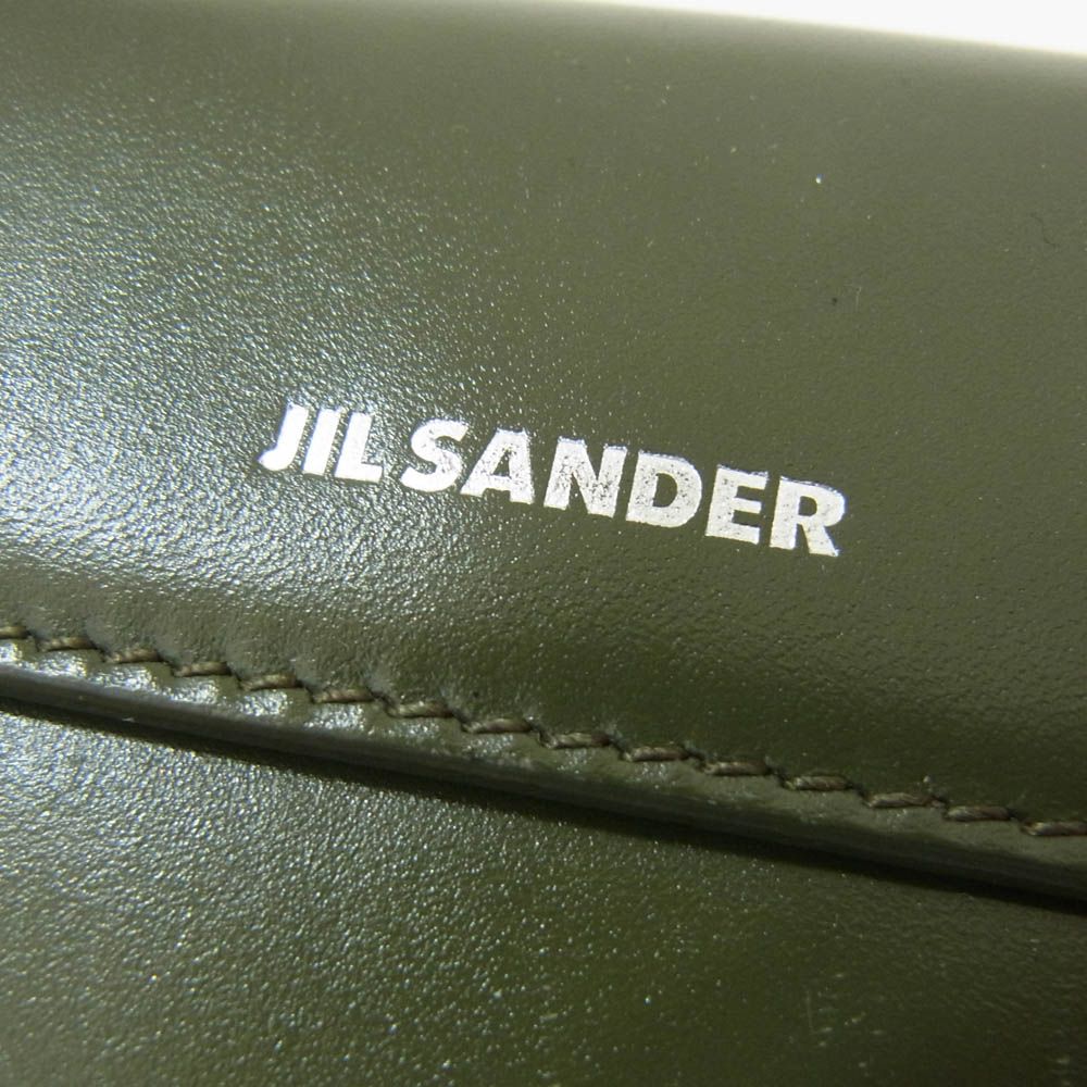 JIL SANDER ジルサンダー 三つ折り ミニ ウォレット 財布 カーキ系