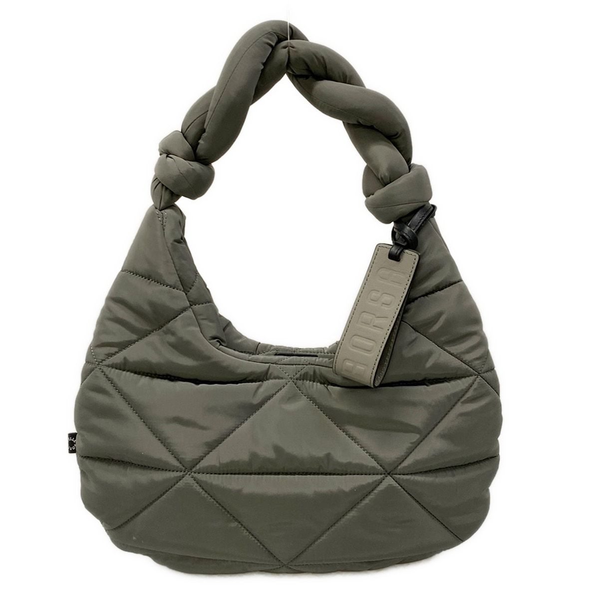 PELLE BORSA(ペレボルサ) ショルダーバッグ - グレー キルティング