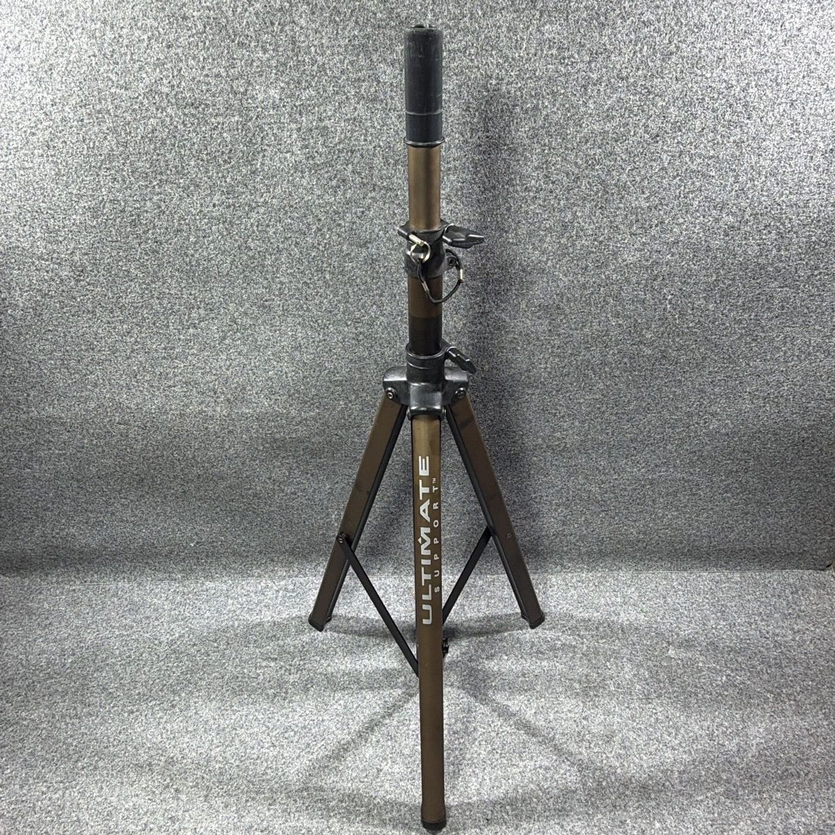 【良品】ULTIMATE SUPPORT TS-70B スピーカースタンド 35mm/38mm径対応 高さ127-195cm 耐荷重68.2kg