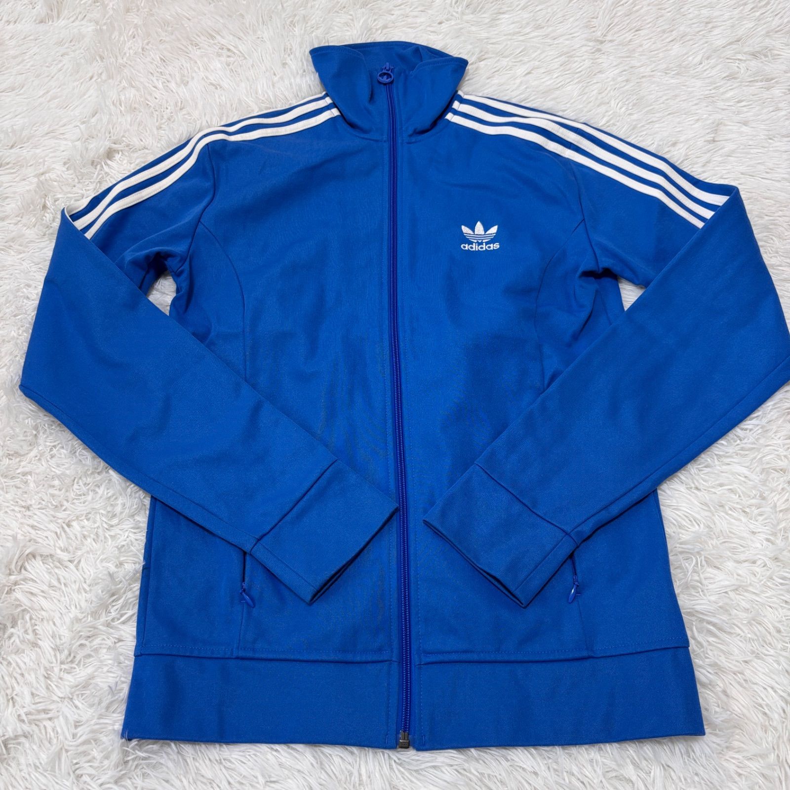 古着 adidas アディダス トラックジャケット スリーストライプス ブルー 261-1130