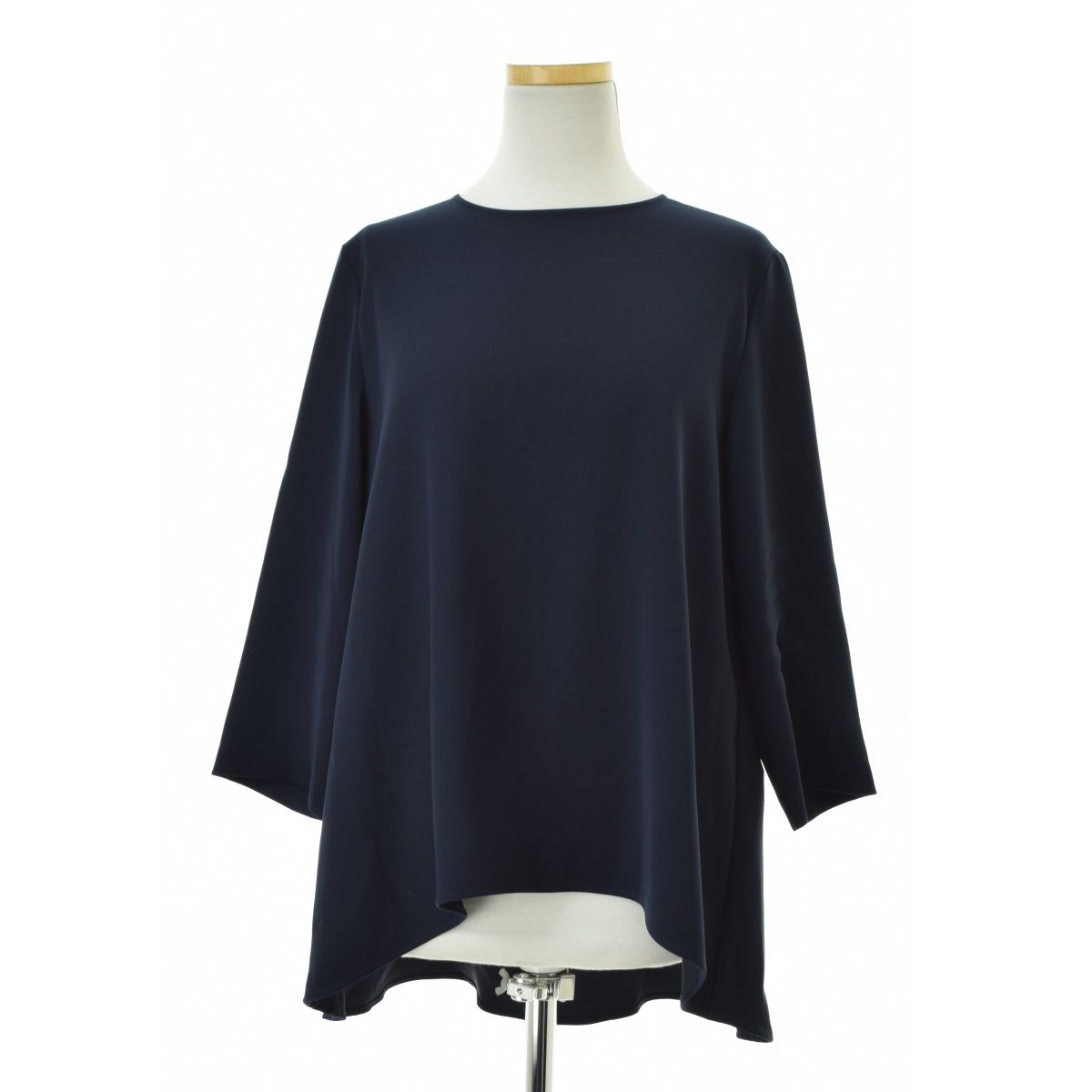 YOKOCHAN】YCB-120-048 Crew Neck Blouse クルーネックブラウス七分袖 