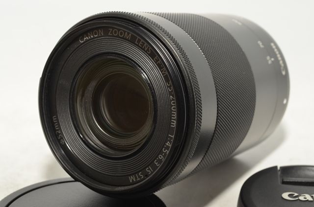 260377★ほぼ新品★キヤノン 望遠ズームレンズ EF-M55-200mm F4.5-6.3 IS STM ミラーレス専用 EF-M55-200ISSTM キヤノン EF-M