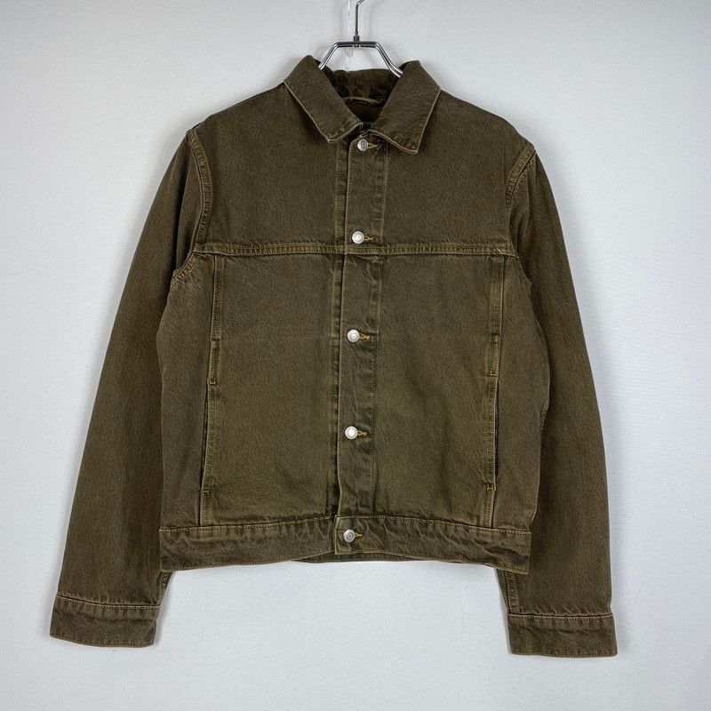 【中古品】 STUSSY ステューシー RINSED INDIGO TRACKER DENIM JACKET 115781 リンスウォッシュ インディゴ トラッカー デニムジャケット ライトアウター Gジャン 【142-260513-yo-01-tei】