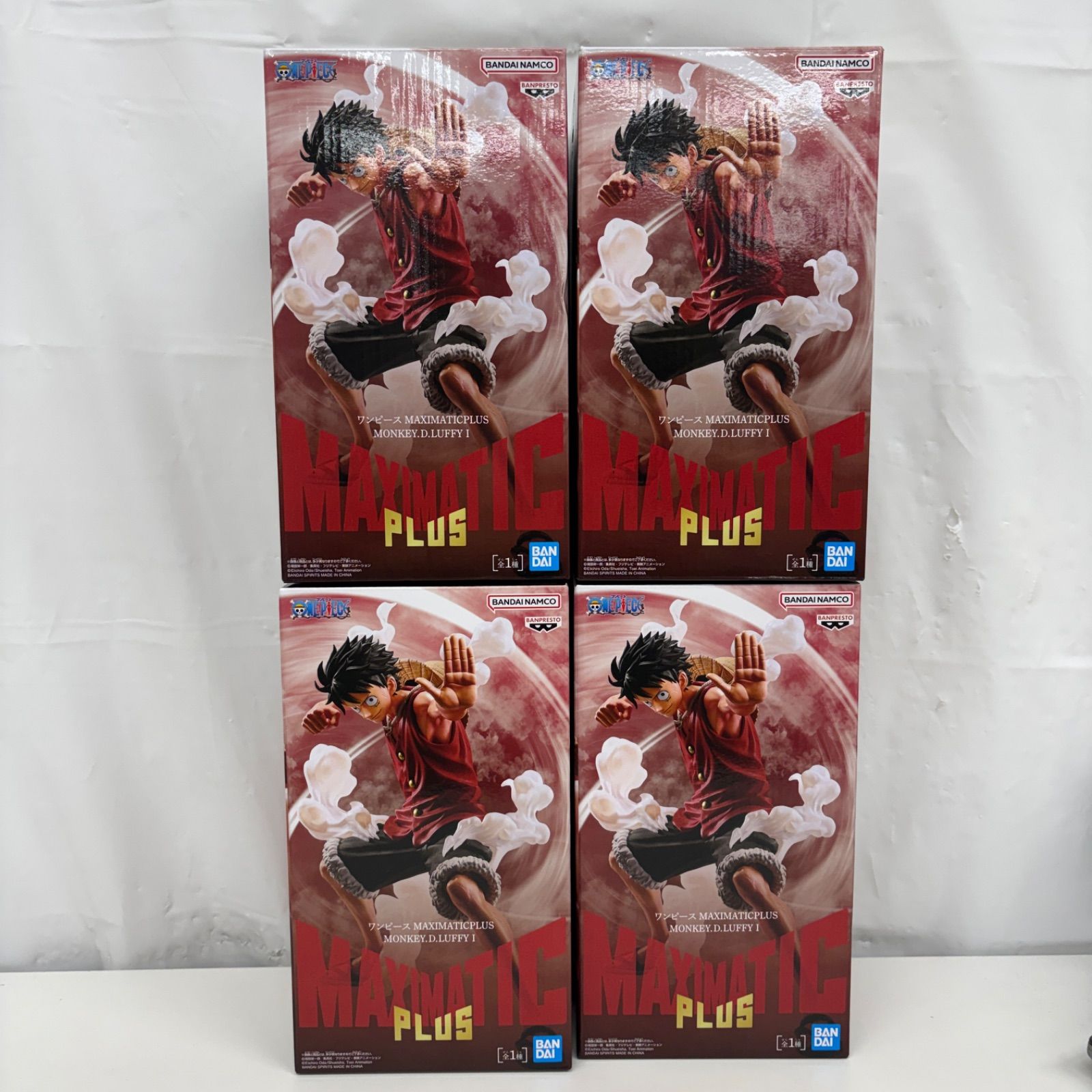 未開封 ワンピース MAXIMATIC PLUS ルフィ 4個セット LF5481 f099
