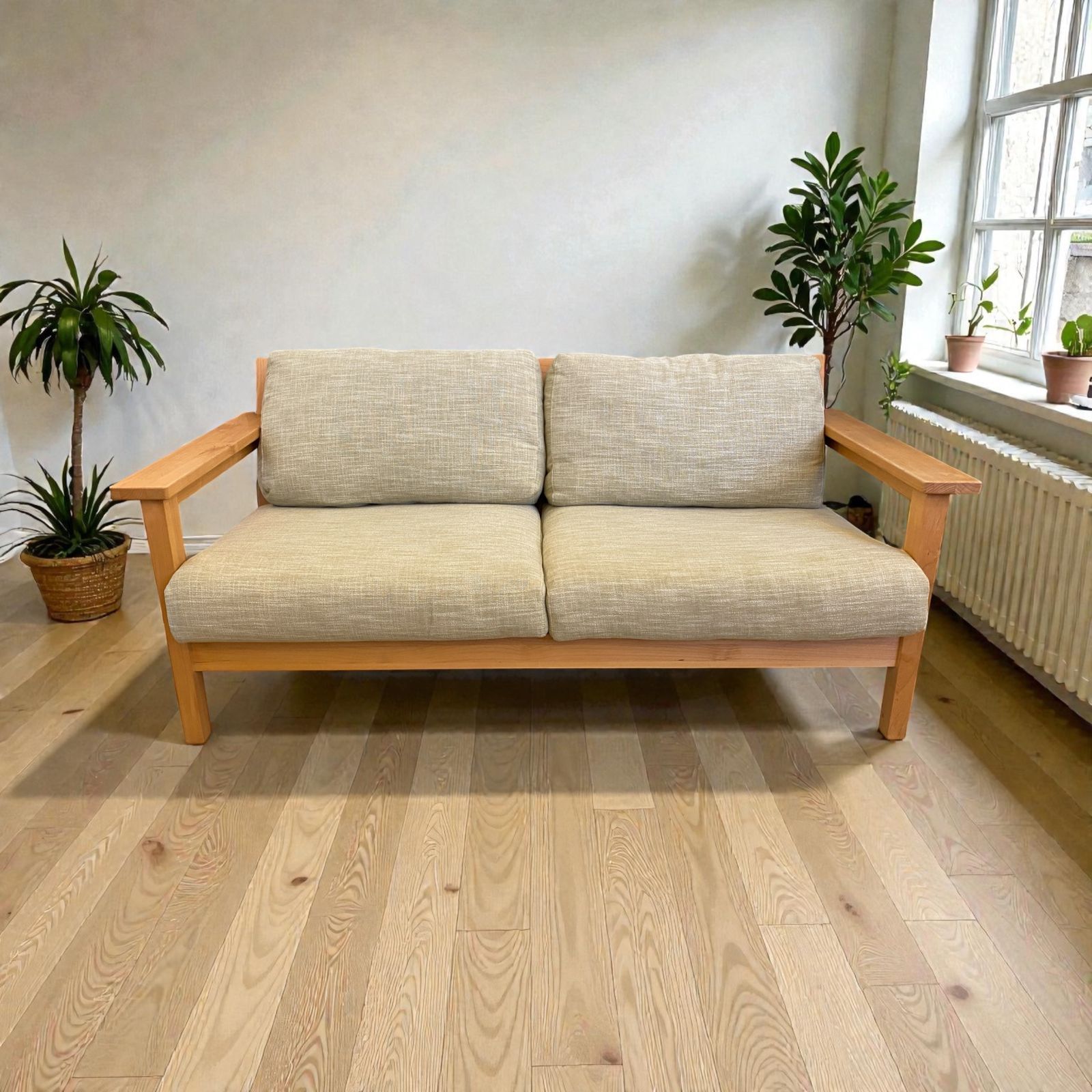 ACTUS COMFY SOFA 2人掛け ナチュラルファブリックソファ 北欧スタイル