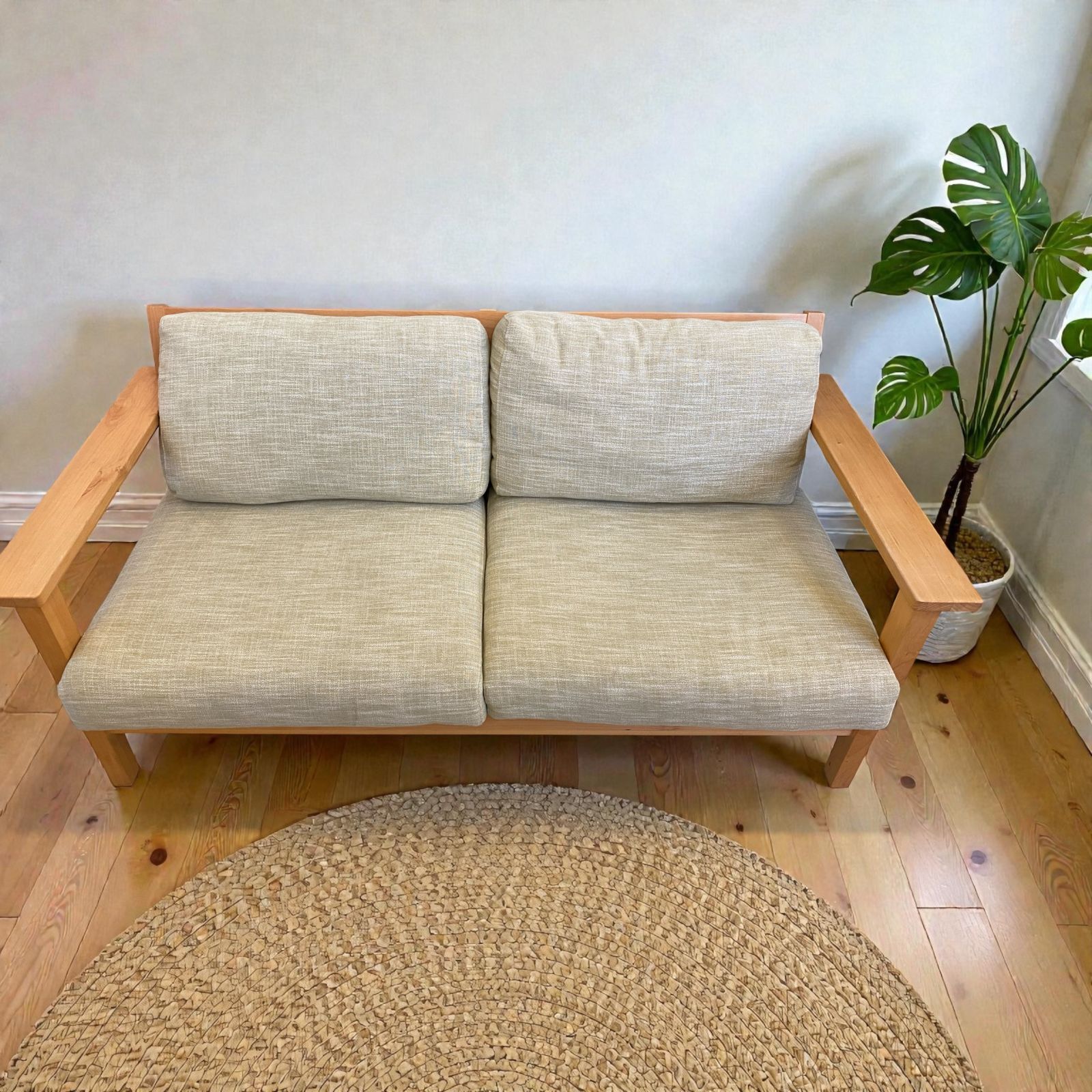 ACTUS COMFY SOFA 2人掛け ナチュラルファブリックソファ 北欧スタイル